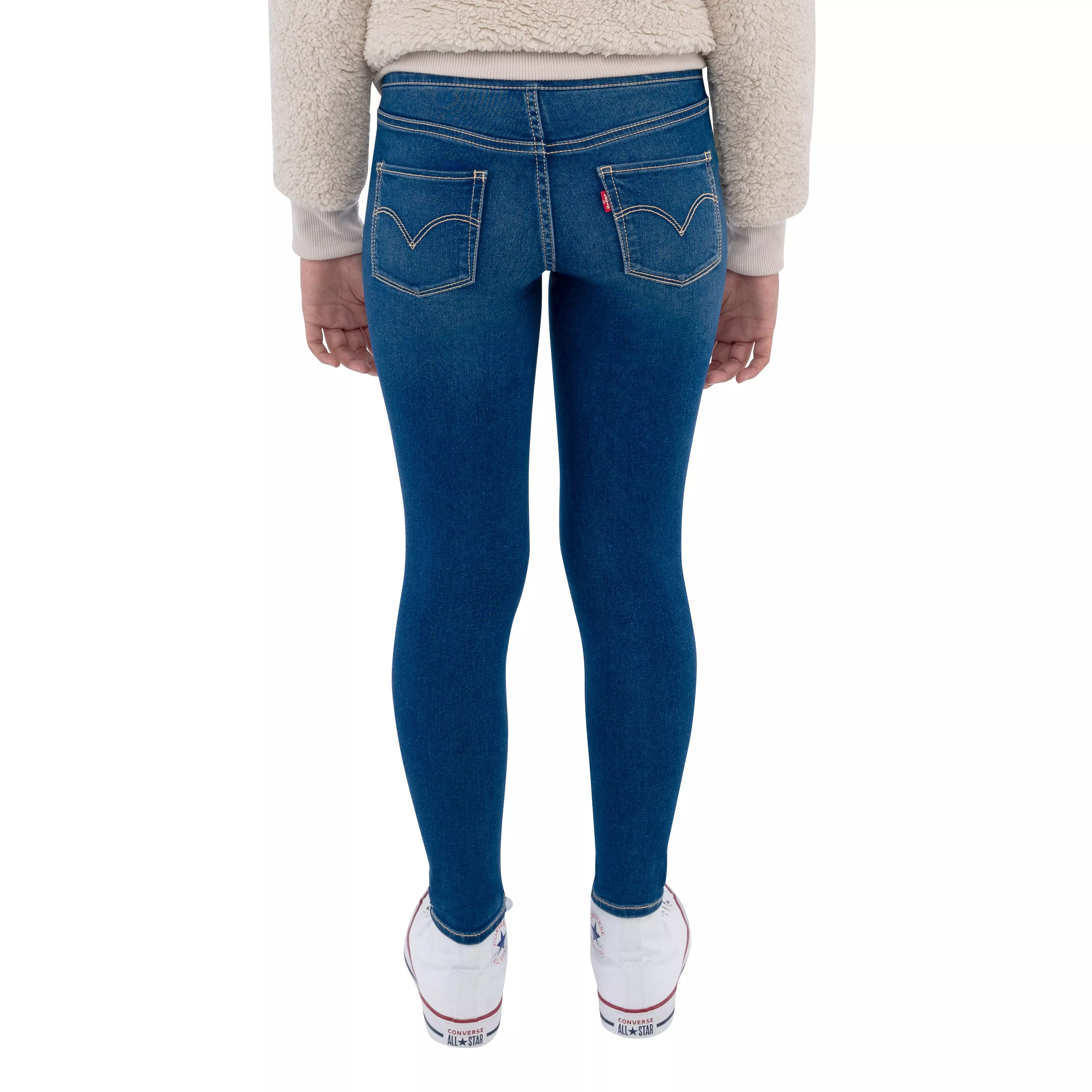 Levi's Big Girls' Pull On Leggings - Dark Blue - DK BLUE