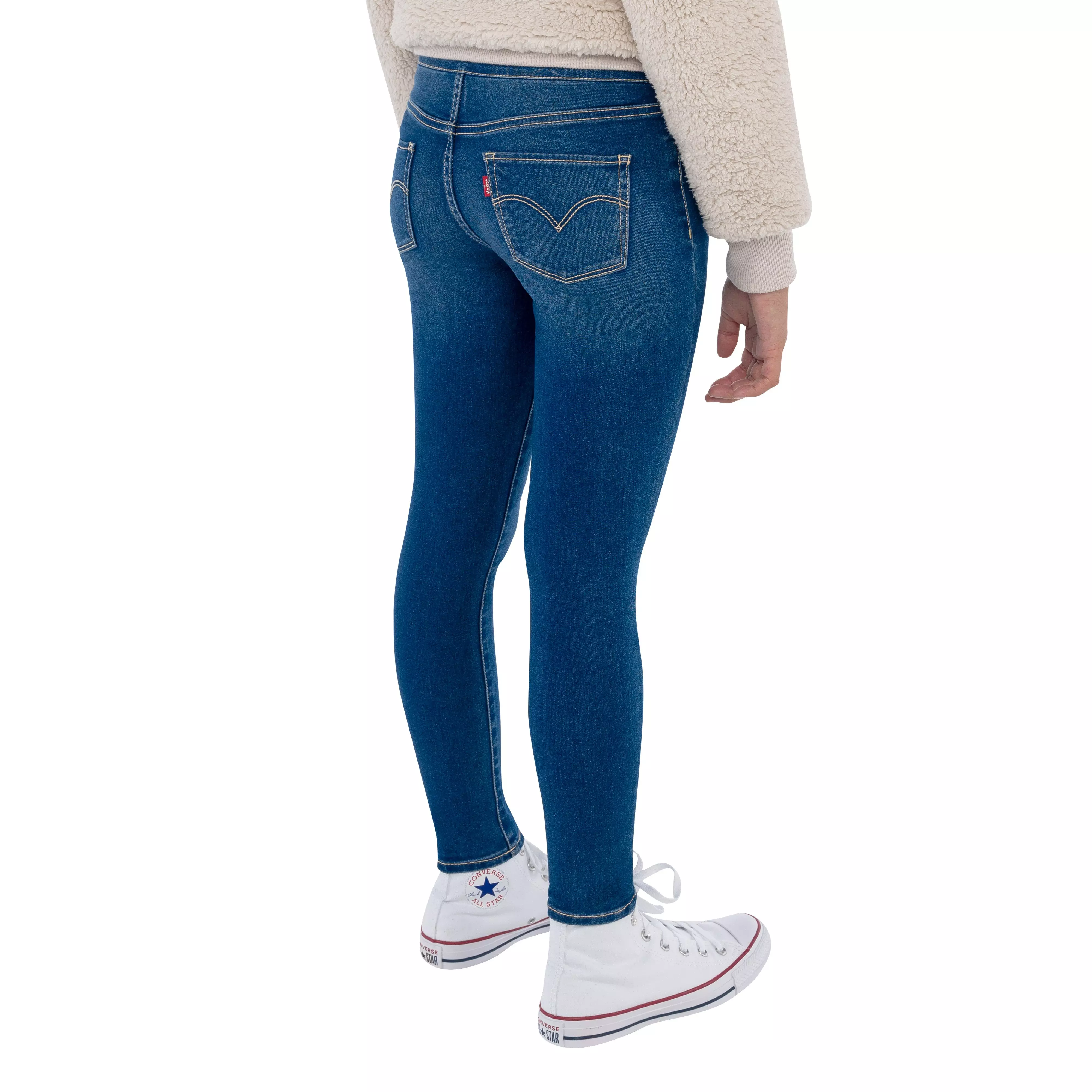 Levi's Big Girls' Pull On Leggings - Dark Blue - DK BLUE