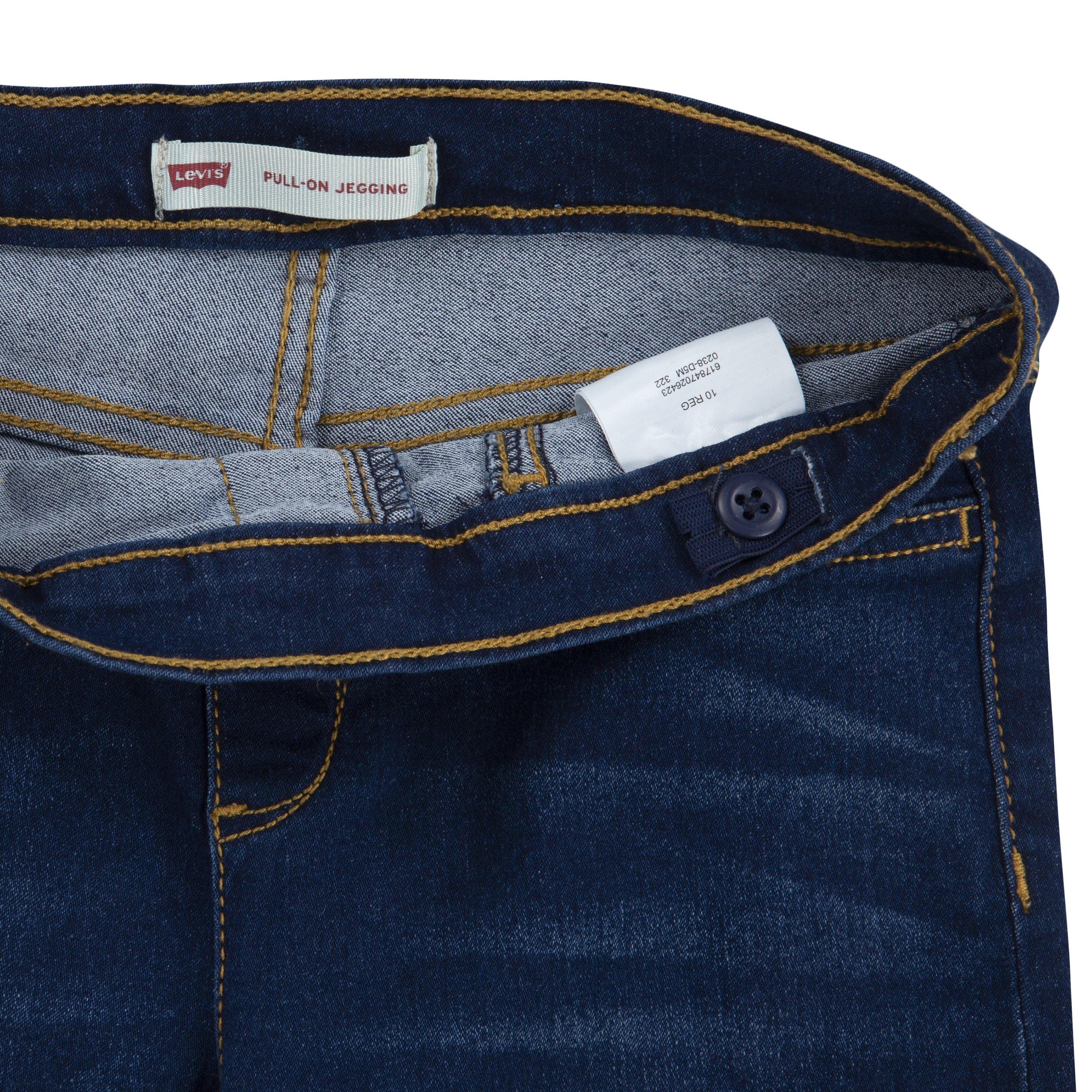Levi's Big Girls' Pull On Leggings - Dark Blue - DK BLUE Thumbnail View 4