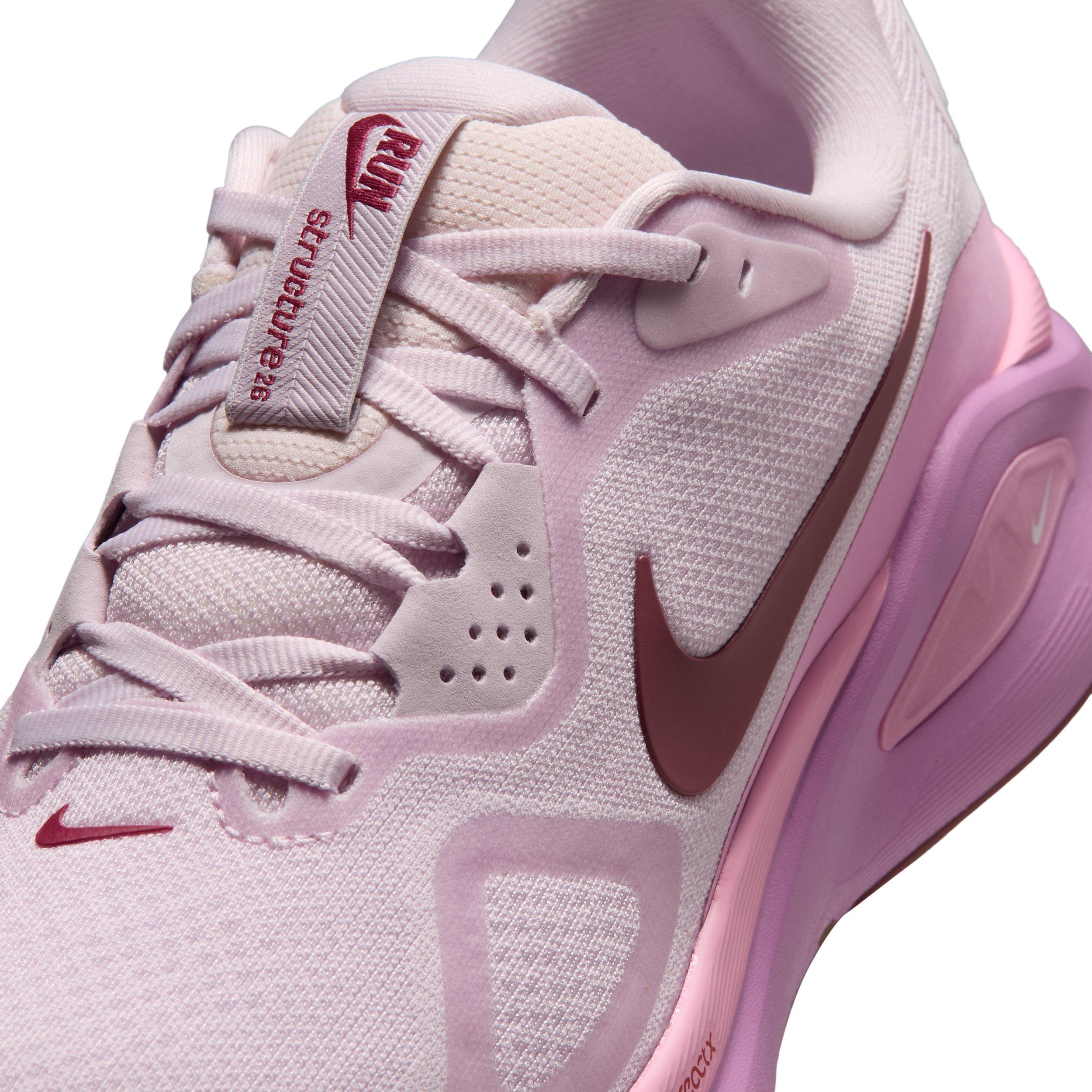 Nike Structure 26 "Bleached Lilac/Pink Rise/Light Magenta/Pink Smoke" Women's Running Shoe - LILAC/PINK/LT MAGENTA/PINK Thumbnail View 7