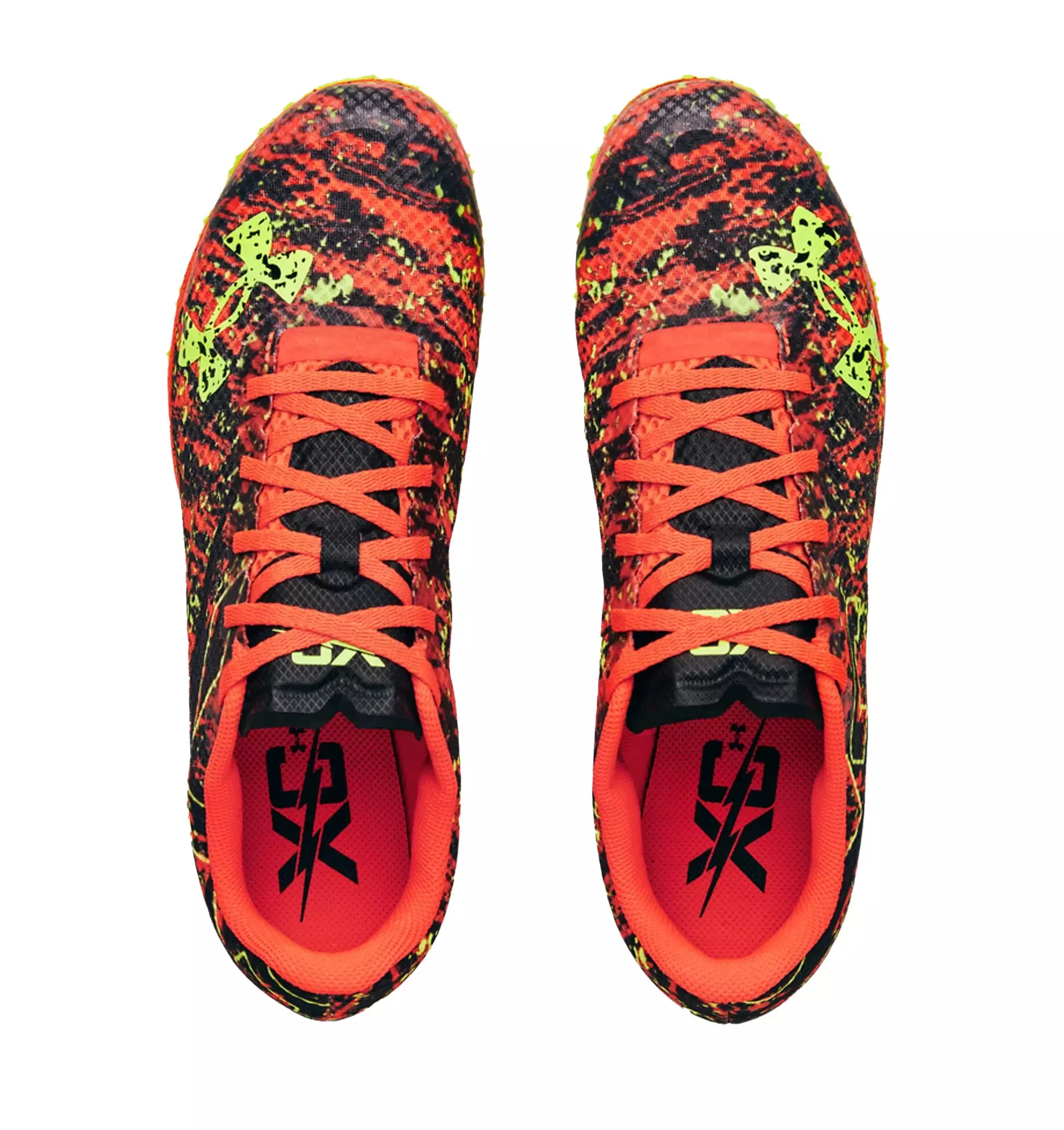 Under Armour Brigade XC Low "Phoenix Fire/High Vis Yellow" Unisex Track Spike - RED/YELLOW