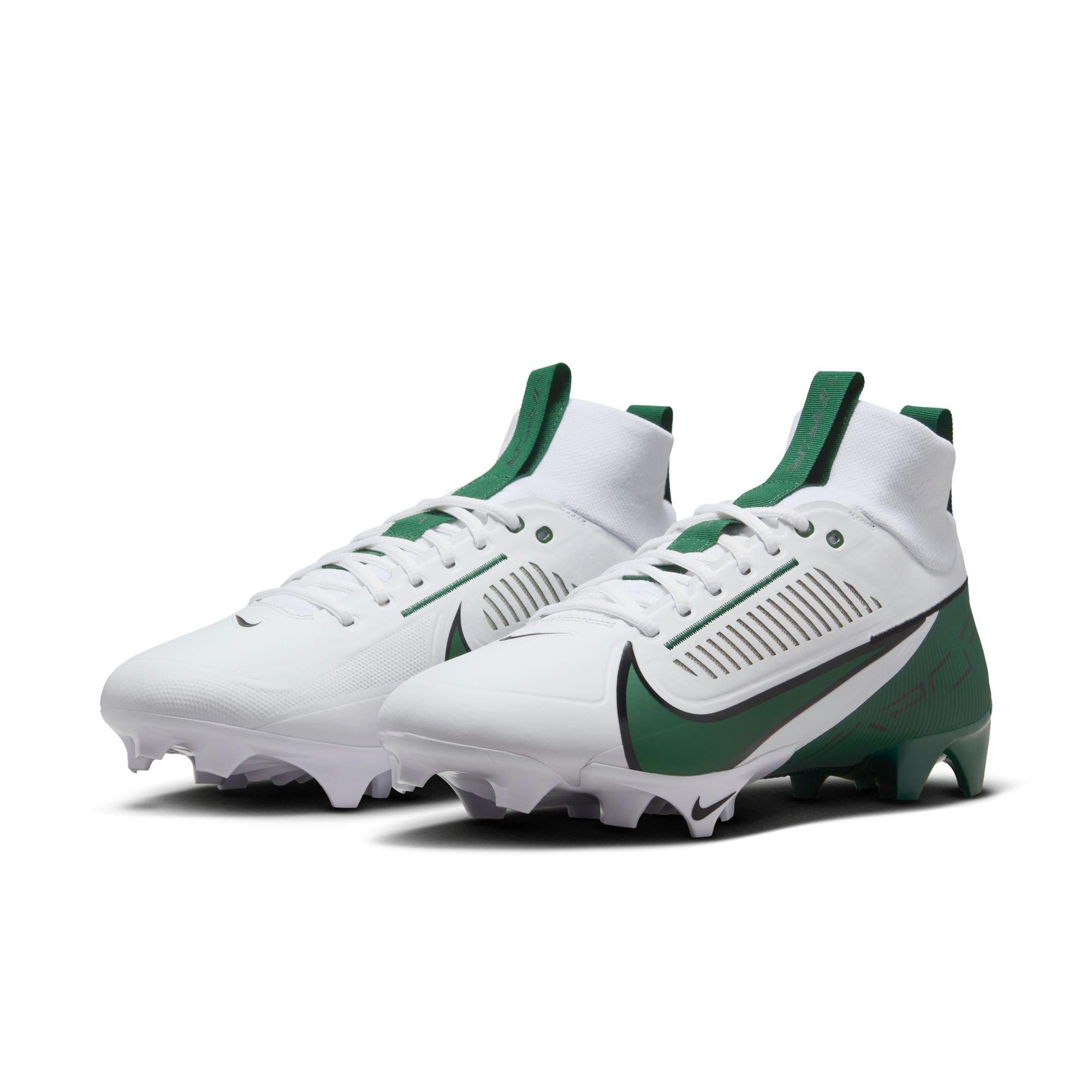 Nike Vapor Edge Pro 360 2 "White/Forest Green/Black" Men's Football Cleat - WHITE/FOREST GREEN/BLACK Thumbnail View 3