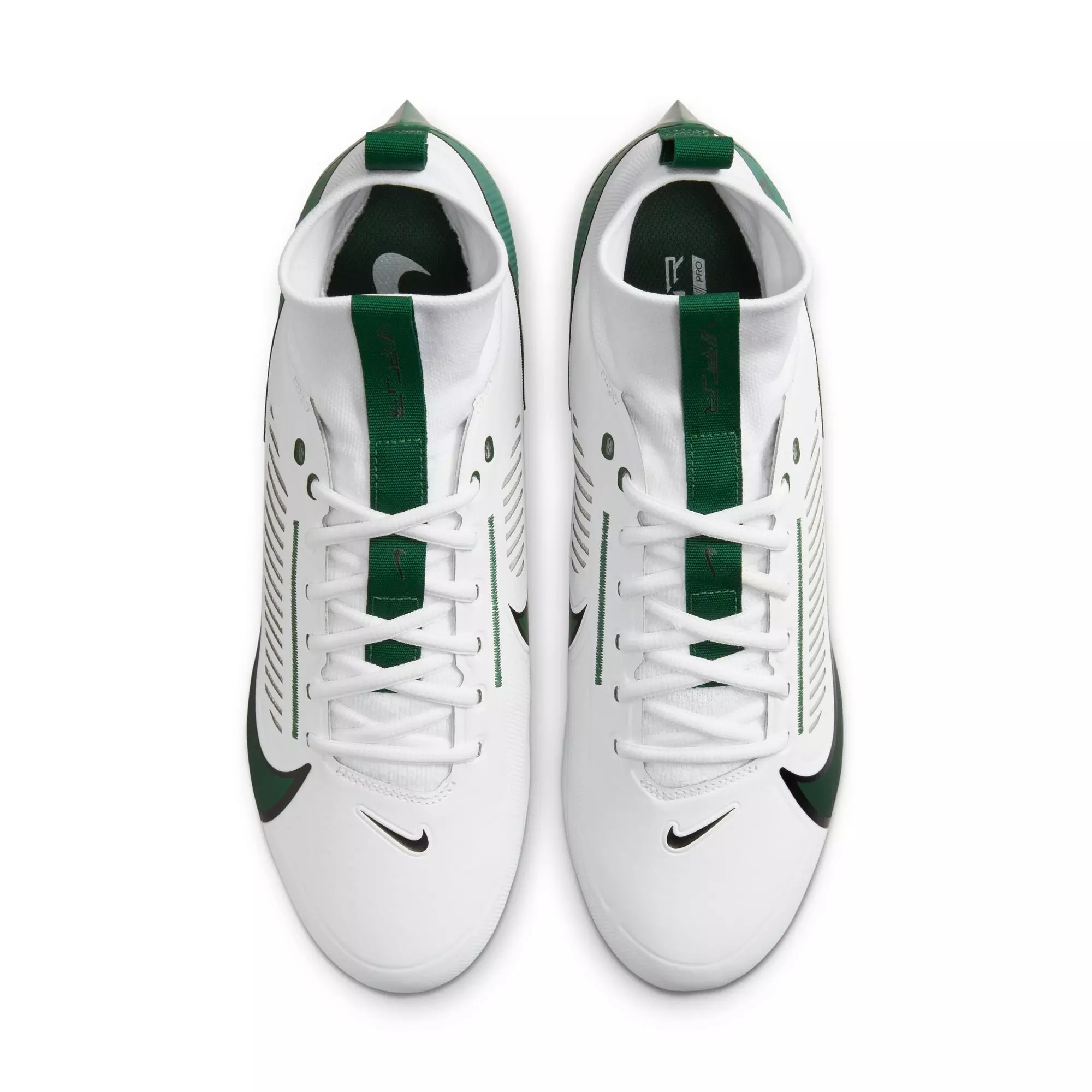 Nike Vapor Edge Pro 360 2 "White/Forest Green/Black" Men's Football Cleat - WHITE/FOREST GREEN/BLACK