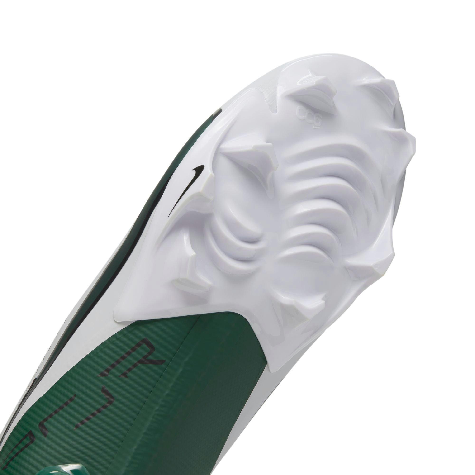 Nike Vapor Edge Pro 360 2 "White/Forest Green/Black" Men's Football Cleat - WHITE/FOREST GREEN/BLACK Thumbnail View 9