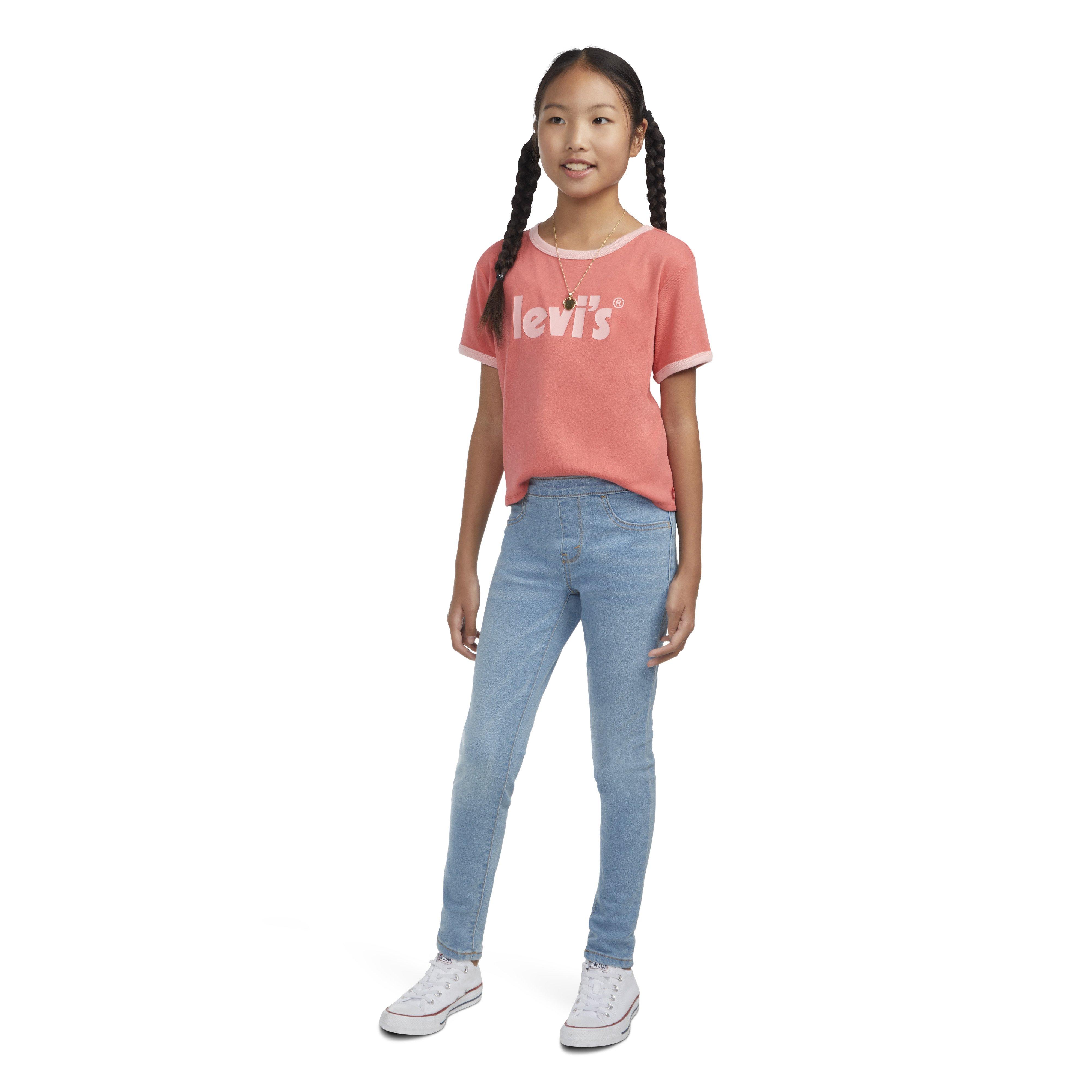 Levi's Big Girls' Pull On Leggings - Lt Blue - LT BLUE Thumbnail View 10