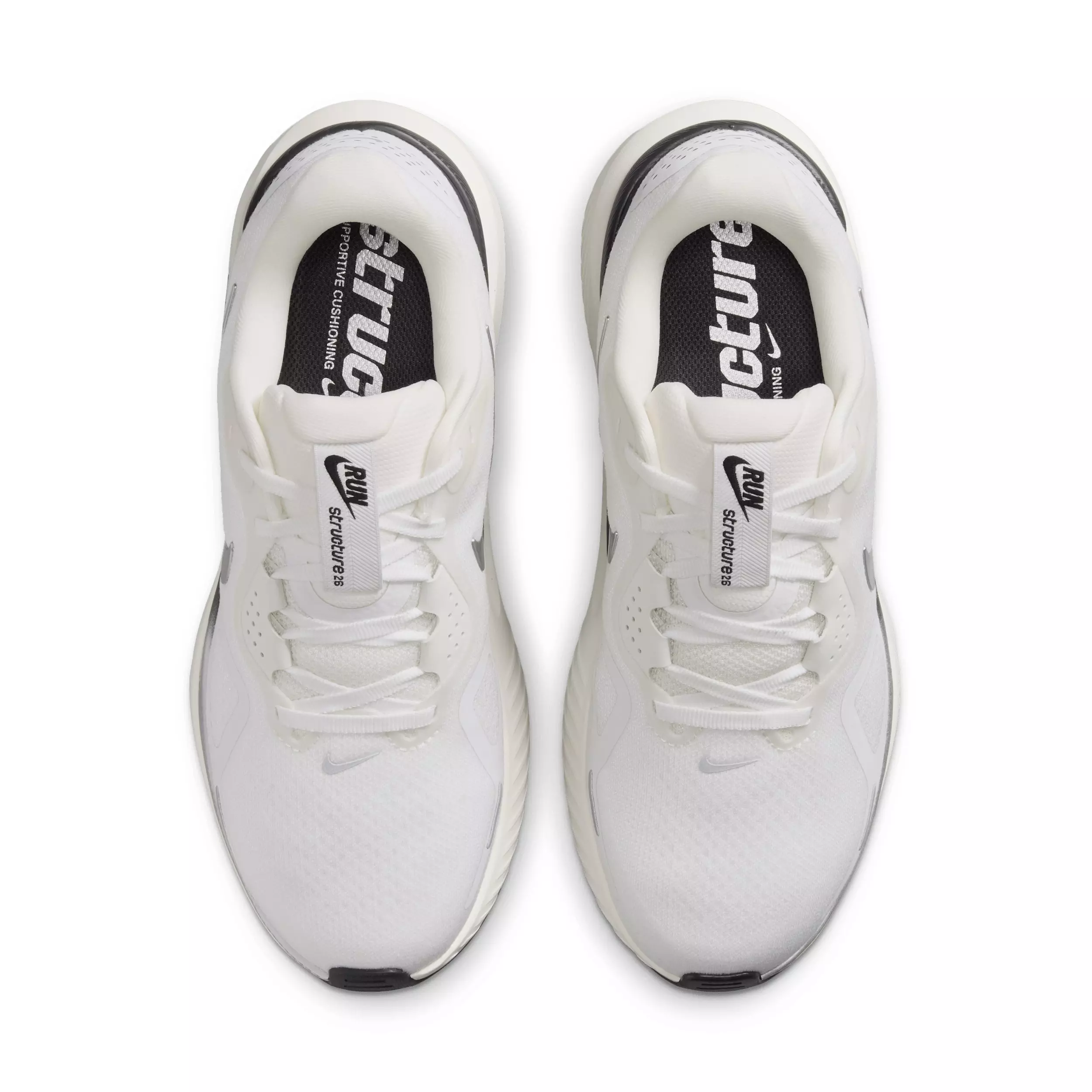 Nike Structure 26 "Summit White/Anthracite/Sail/Metallic Silver" Women's Running Shoe - WHITE/ANTHRACITE/SAIL/SILVER