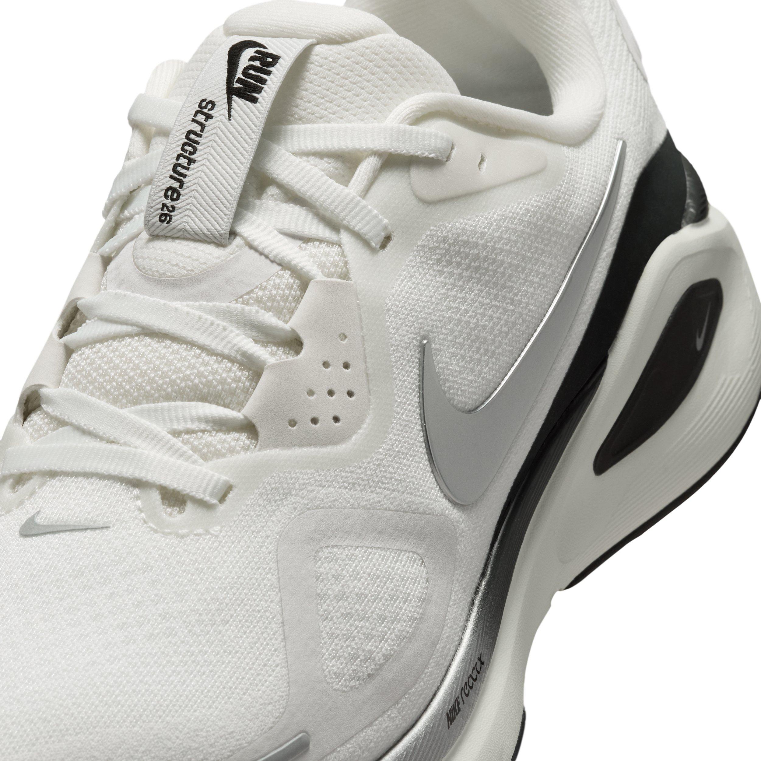 Nike Structure 26 "Summit White/Anthracite/Sail/Metallic Silver" Women's Running Shoe - WHITE/ANTHRACITE/SAIL/SILVER