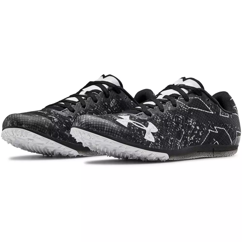 Under Armour Brigade XC Low Spikeless "Black/White" Unisex Track Spike - BLACK/WHITE