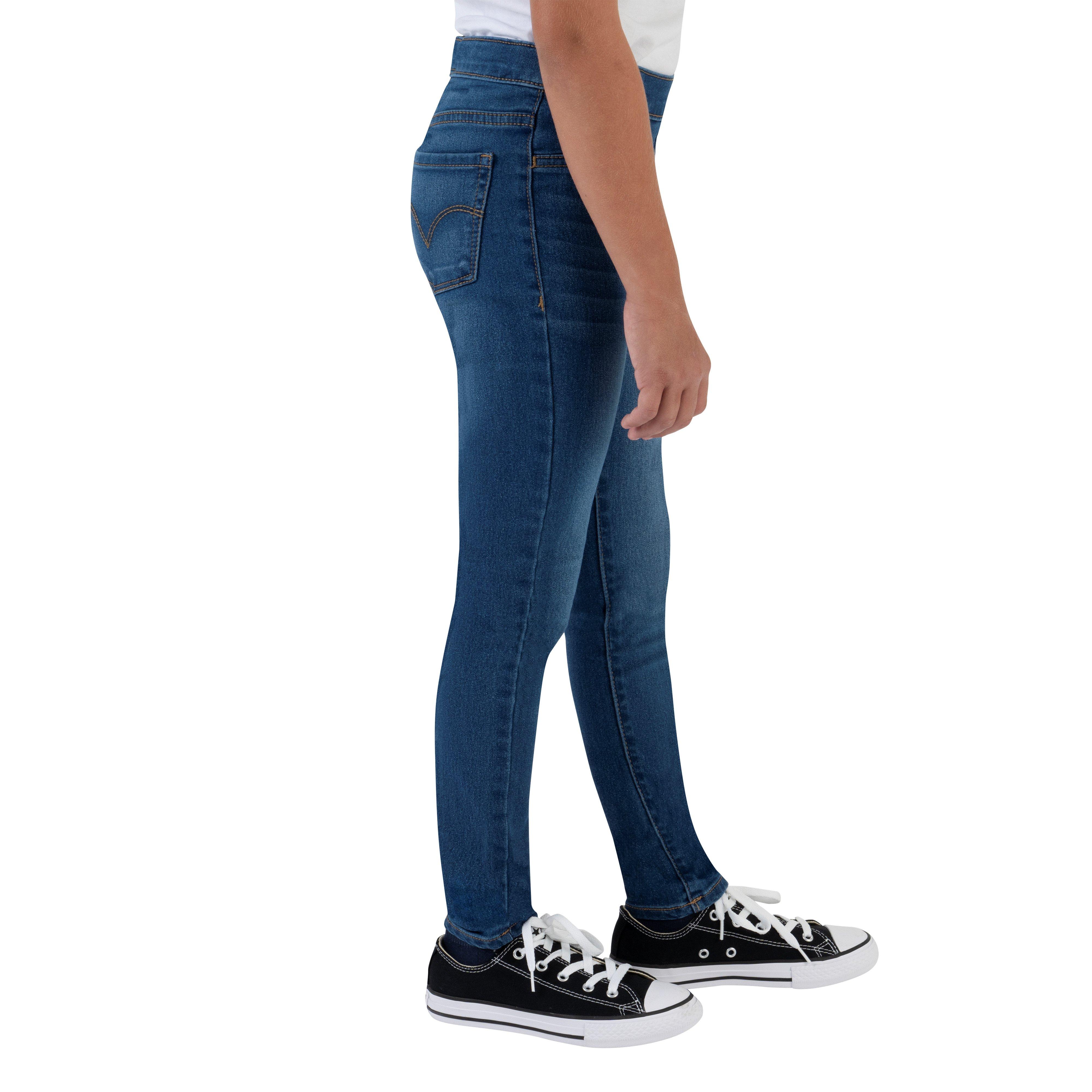Levi's Big Girls' Pull On Leggings - Blue - BLUE Thumbnail View 3