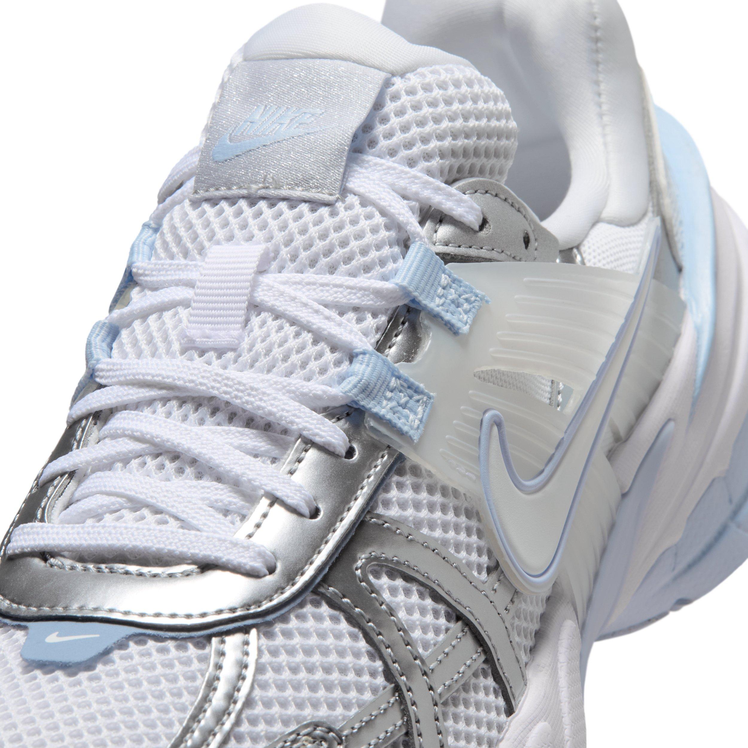 Nike V2K Run "White/Metallic Silver/Hydrogen Blue/White" Women's Shoe - WHITE/SILVER/BLUE/WHITE Thumbnail View 7