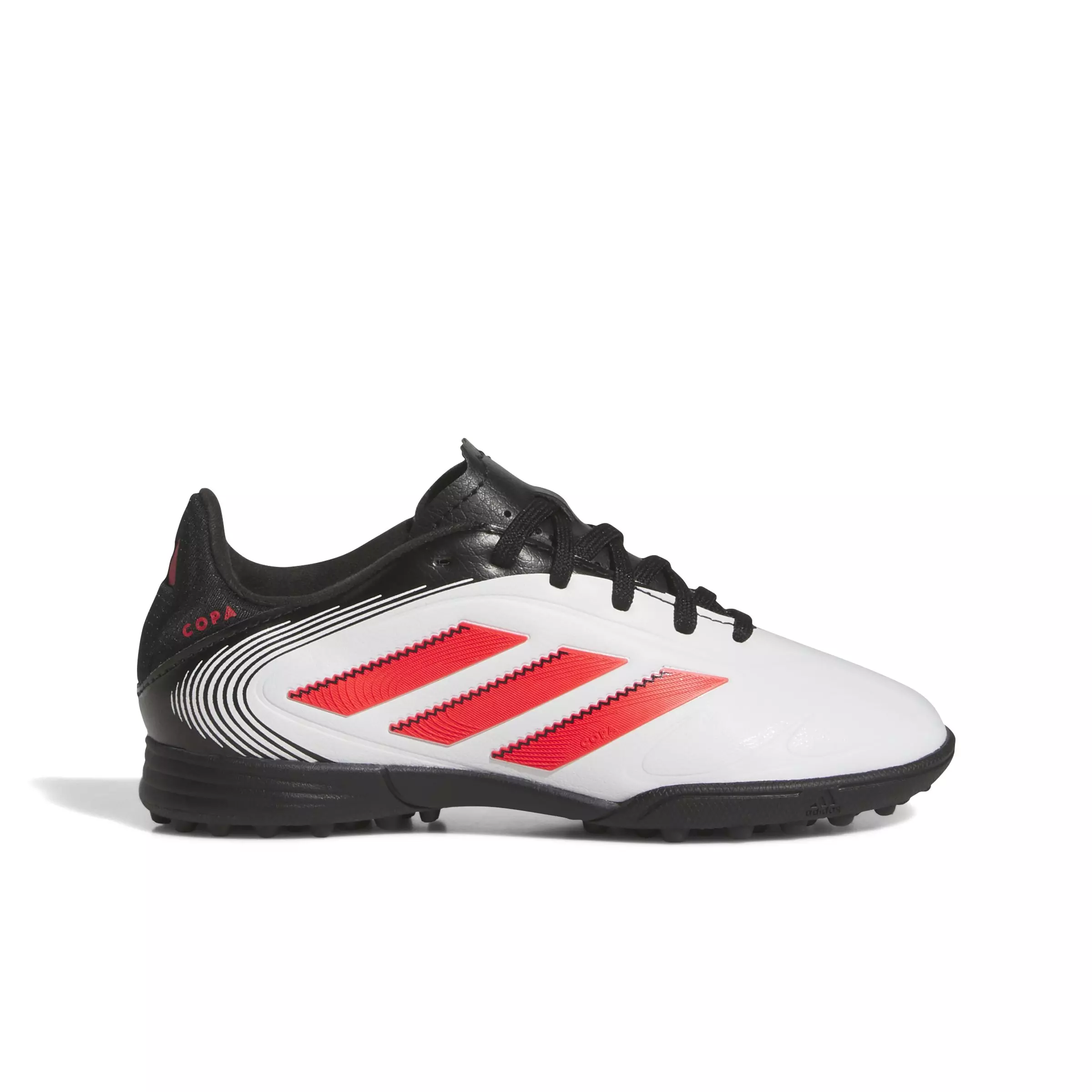 adidas Copa Pure 3 League Turf "Ftwr White/Lucid Red/Core Black" Grade School Kids' Soccer Shoe - WHITE/RED/BLACK