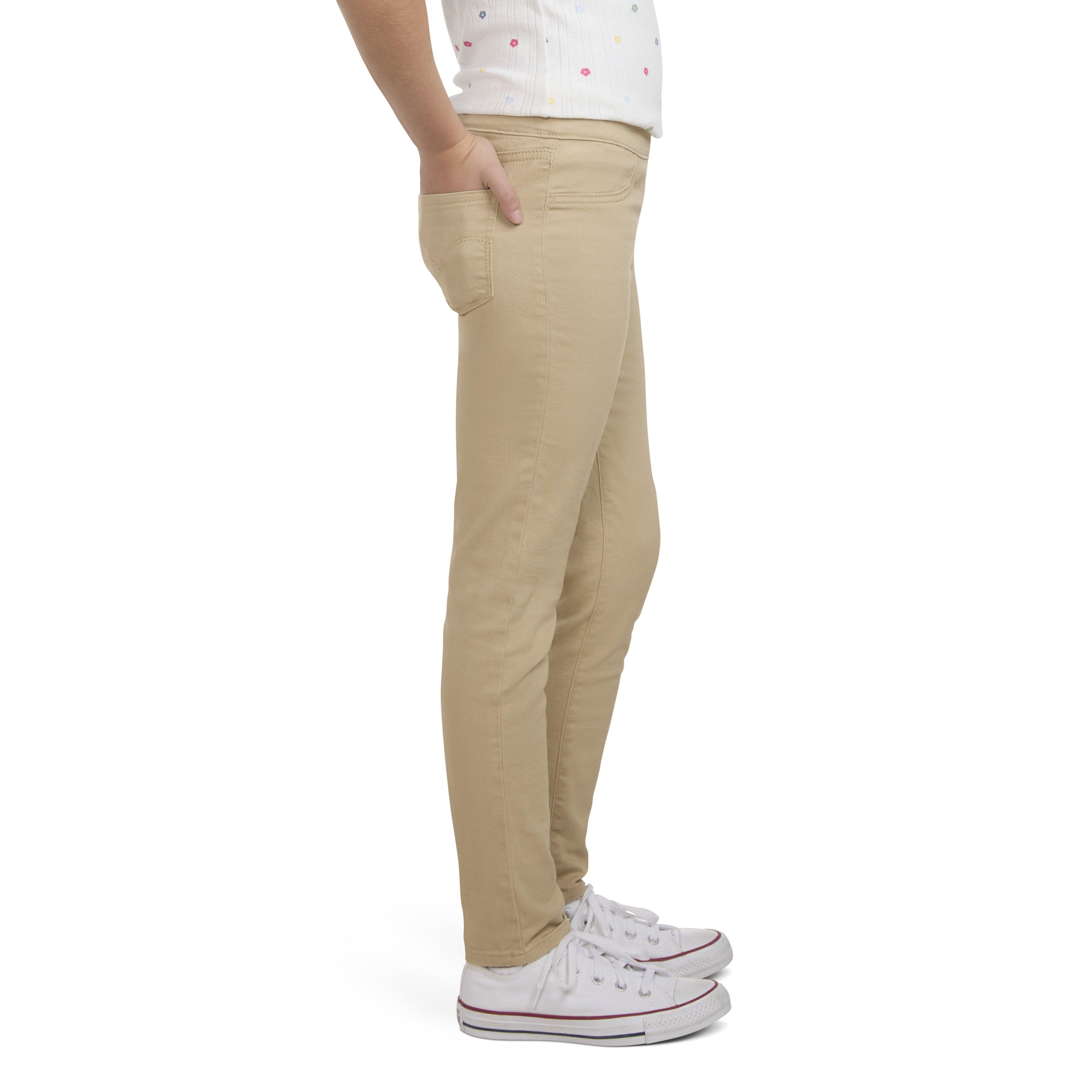 Levi's Big Girls' Pull On Leggings - Beige - BEIGE Thumbnail View 3