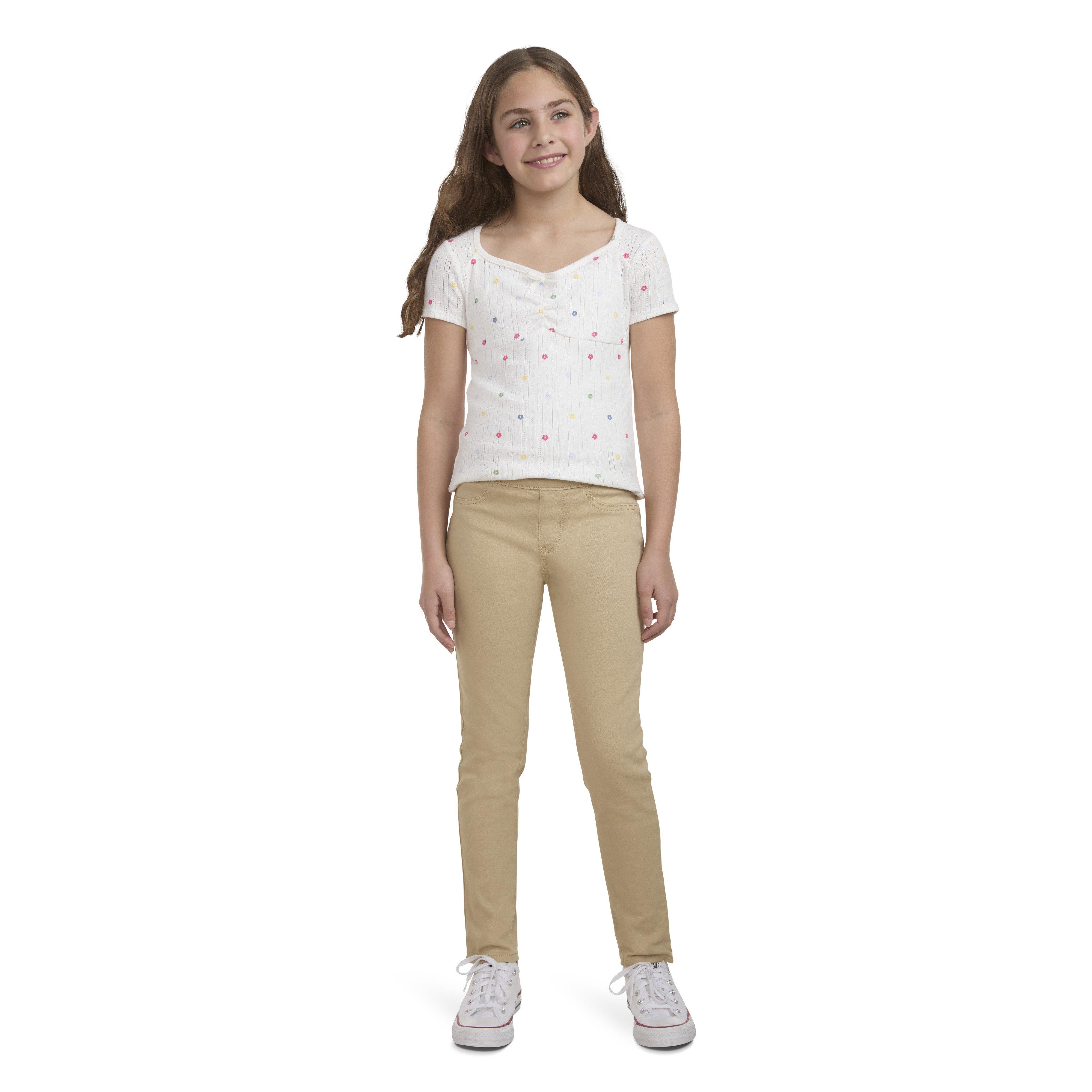 Levi's Big Girls' Pull On Leggings - Beige - BEIGE Thumbnail View 7