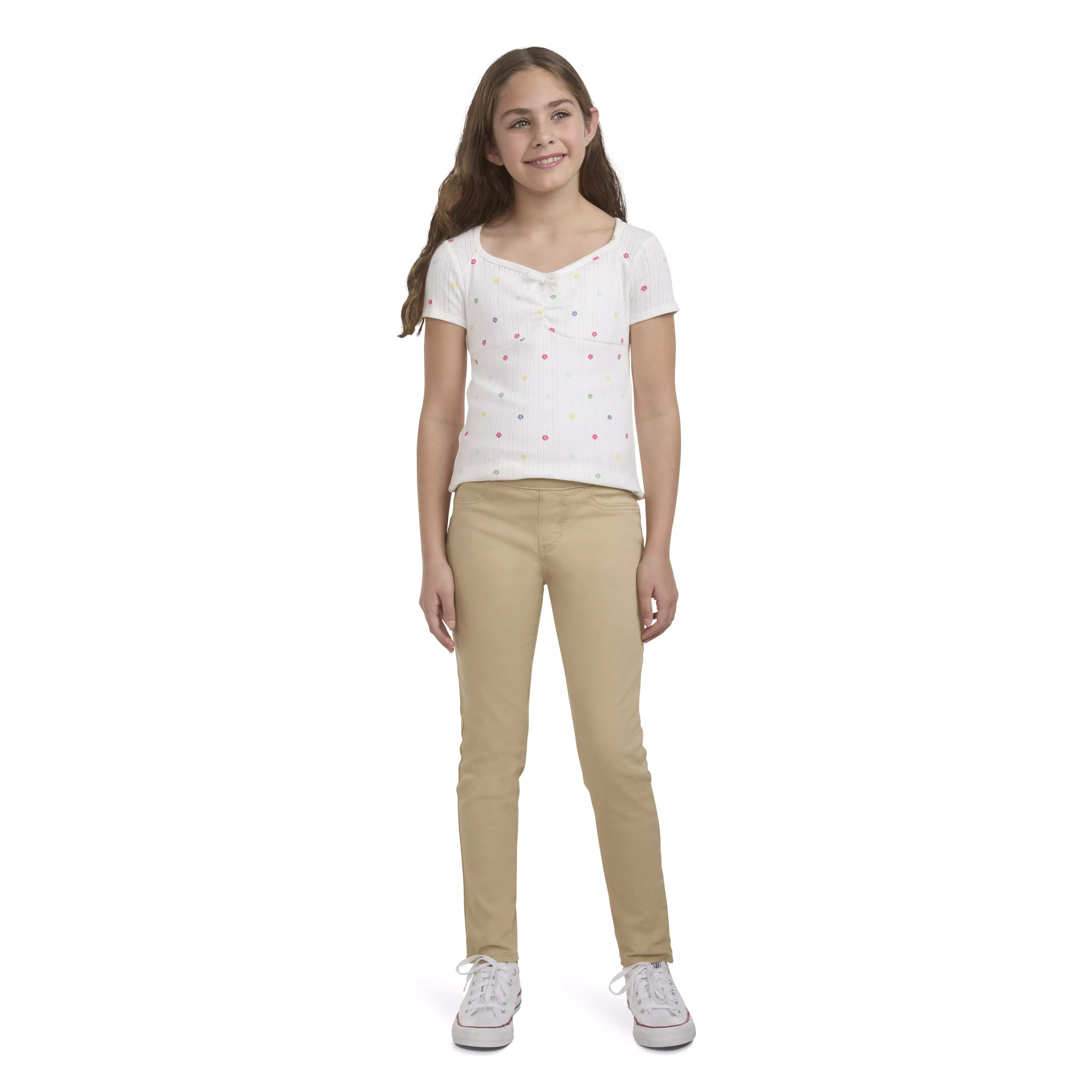 Levi's Big Girls' Pull On Leggings - Beige - BEIGE