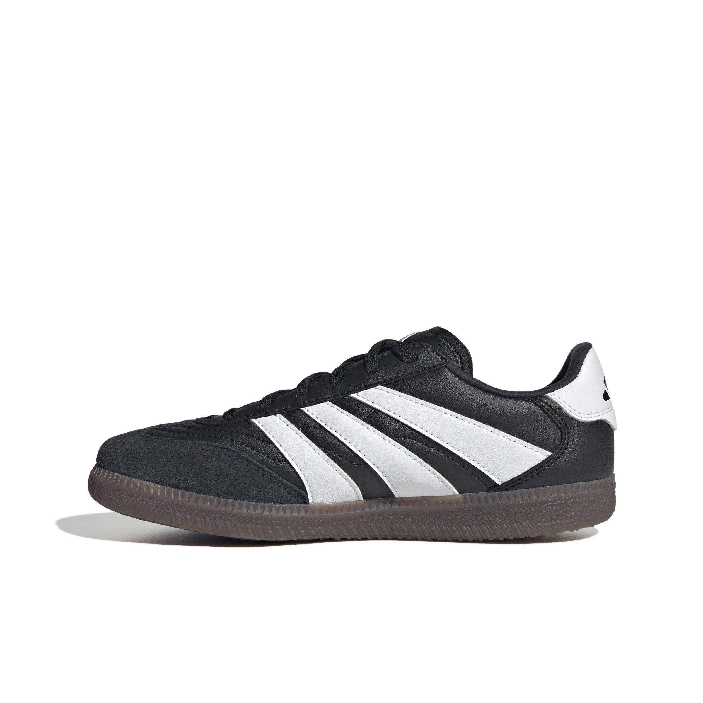 adidas Predator Freestyle Grade School Kids' "Core Black/Ftwr White/Gold Metallic" Soccer Shoe