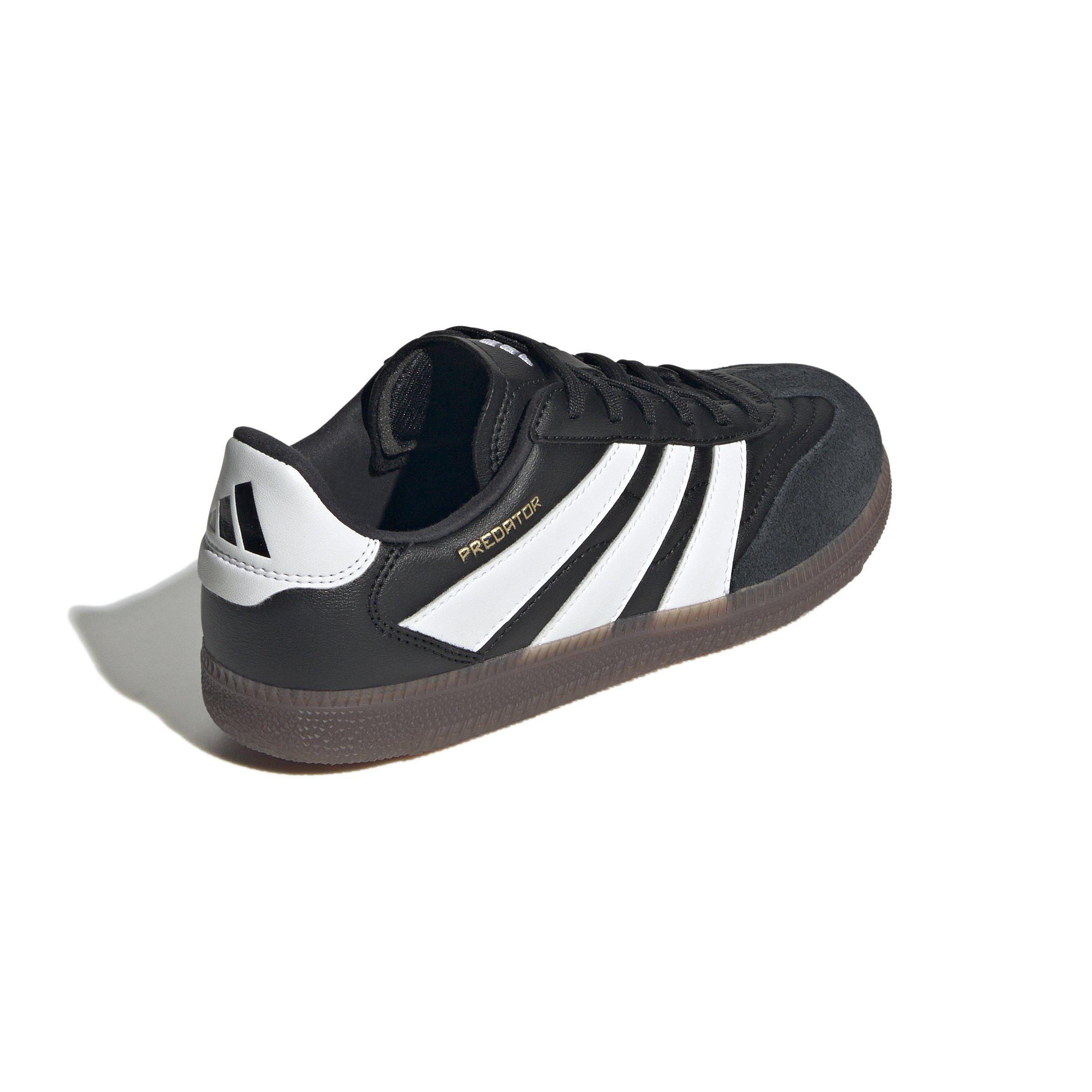 adidas Predator Freestyle Grade School Kids' "Core Black/Ftwr White/Gold Metallic" Soccer Shoe