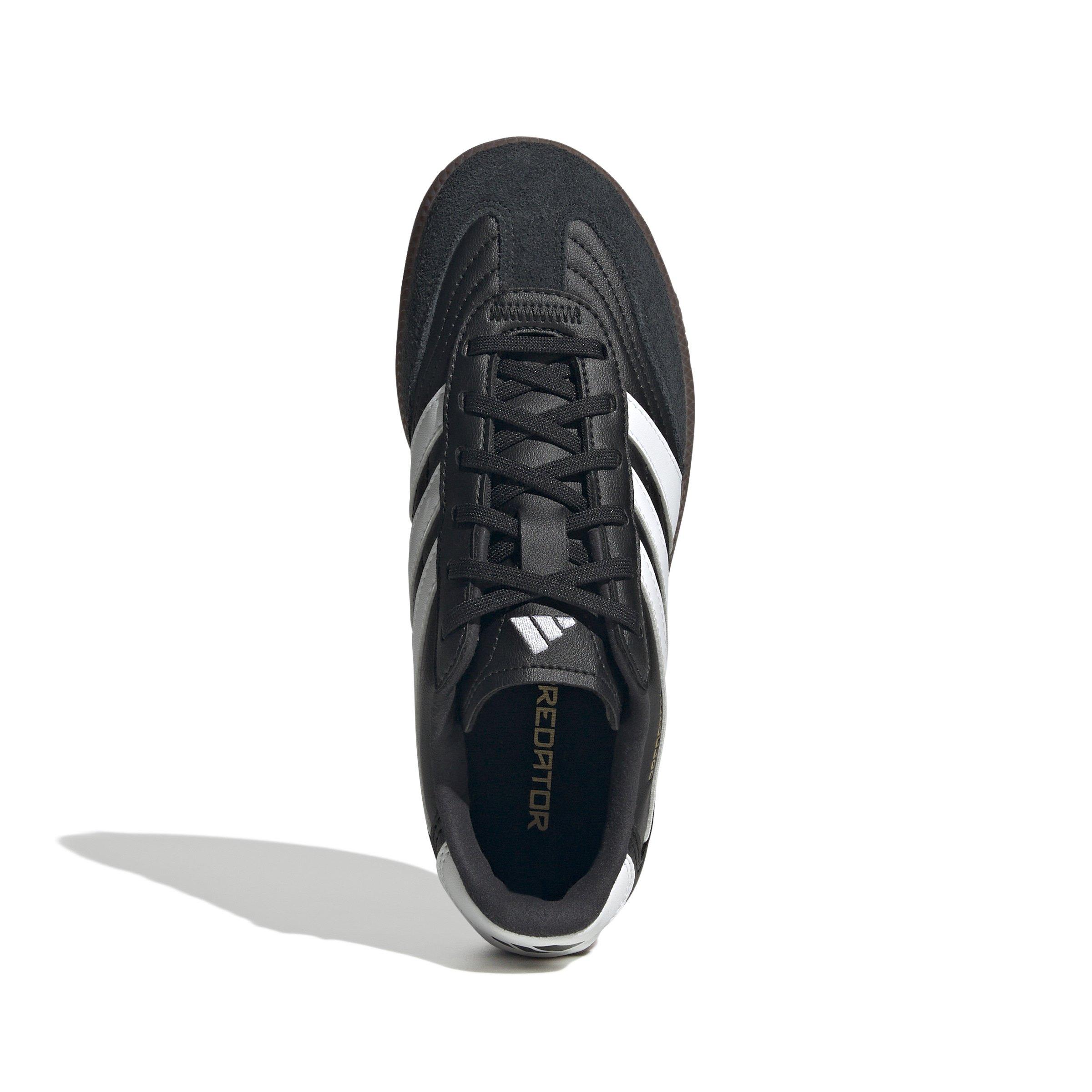adidas Predator Freestyle Grade School Kids' "Core Black/Ftwr White/Gold Metallic" Soccer Shoe