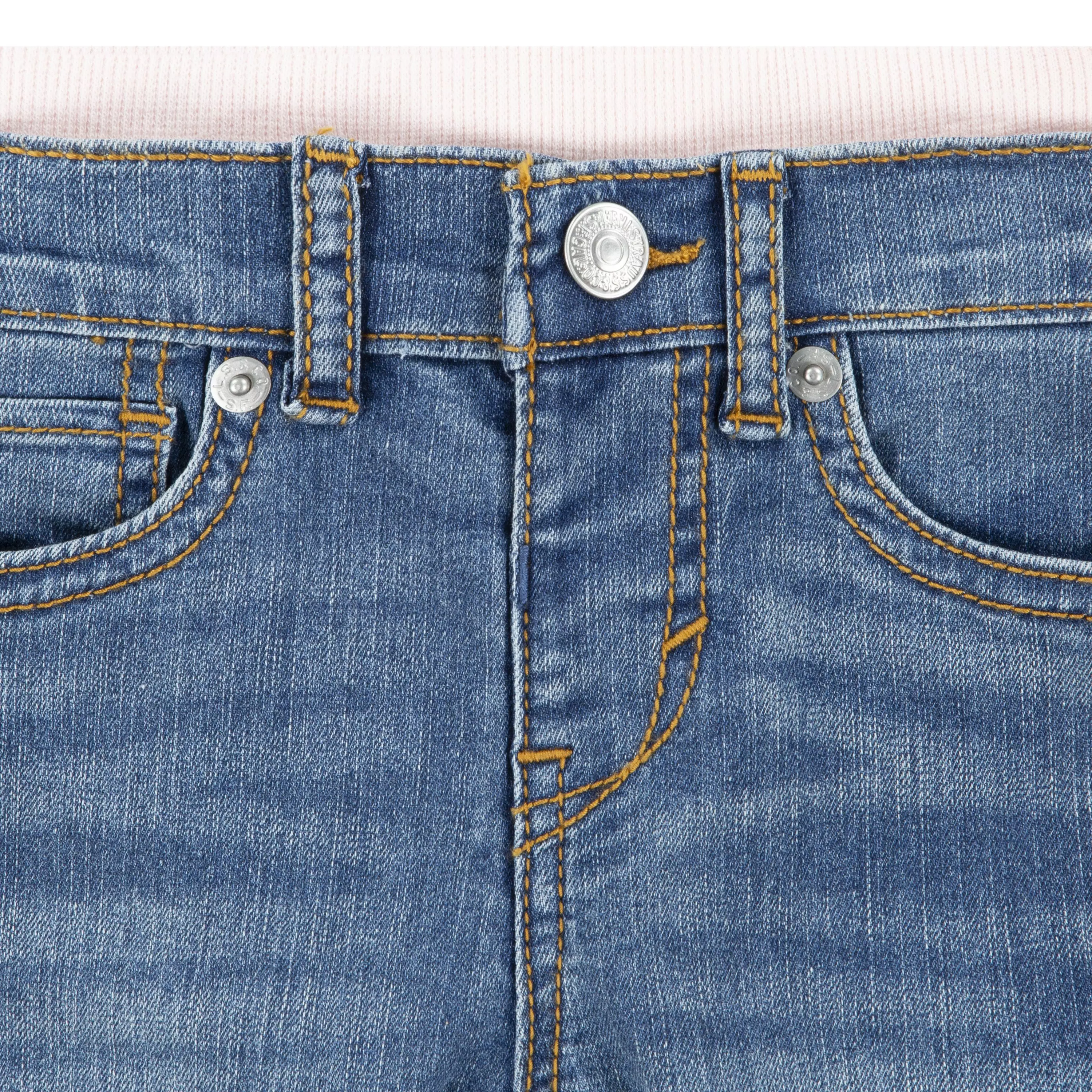 Levi's Baby Girls' Brandi Skinny Fit Murphy Blue Wash Denim Jeans - BLUE