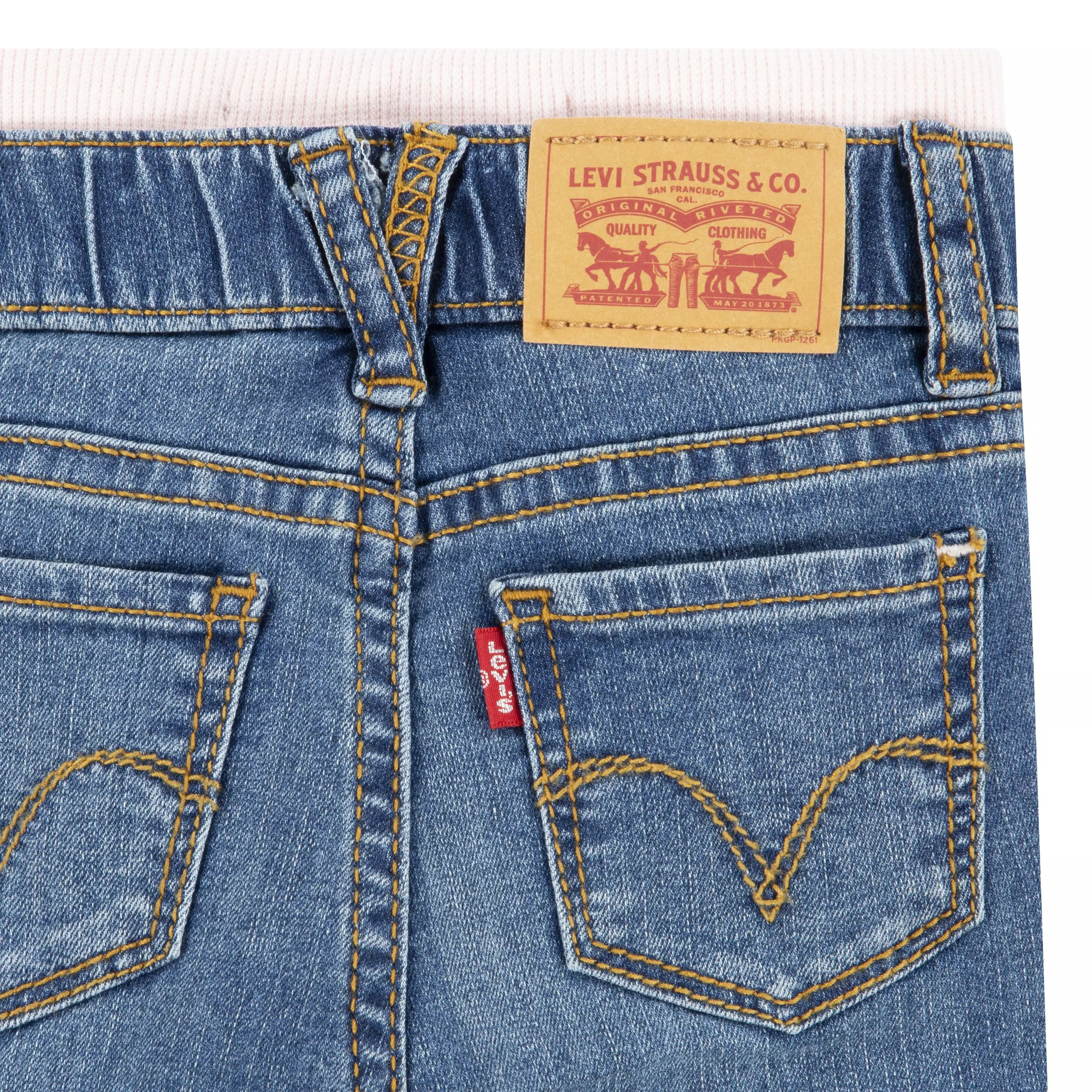 Levi's Baby Girls' Brandi Skinny Fit Murphy Blue Wash Denim Jeans - BLUE