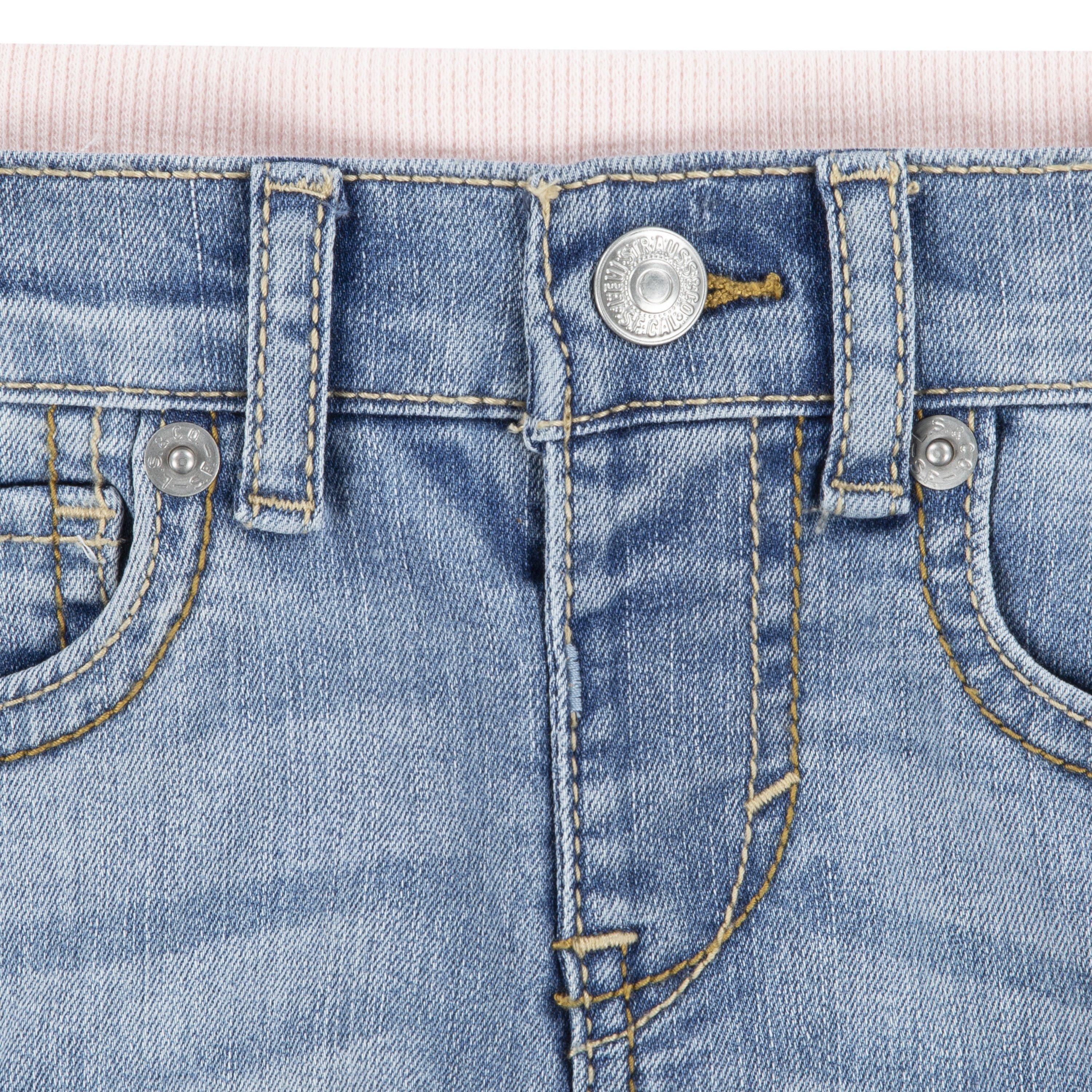 Levi's Brandi Skinny Fit Murphy Baby Girls' Light Blue Wash Denim Jeans
