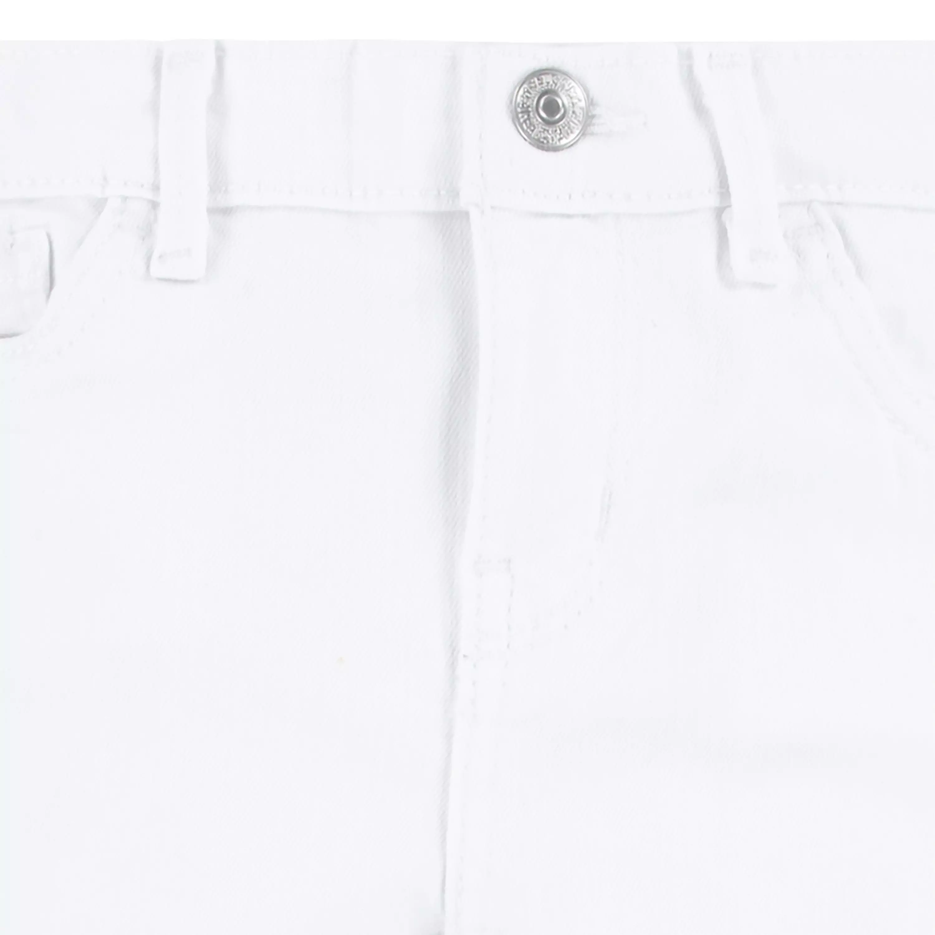 Levi's Toddler Girls' 710 Super Skinny Fit Slim White Wash Denim Jeans - WHITE