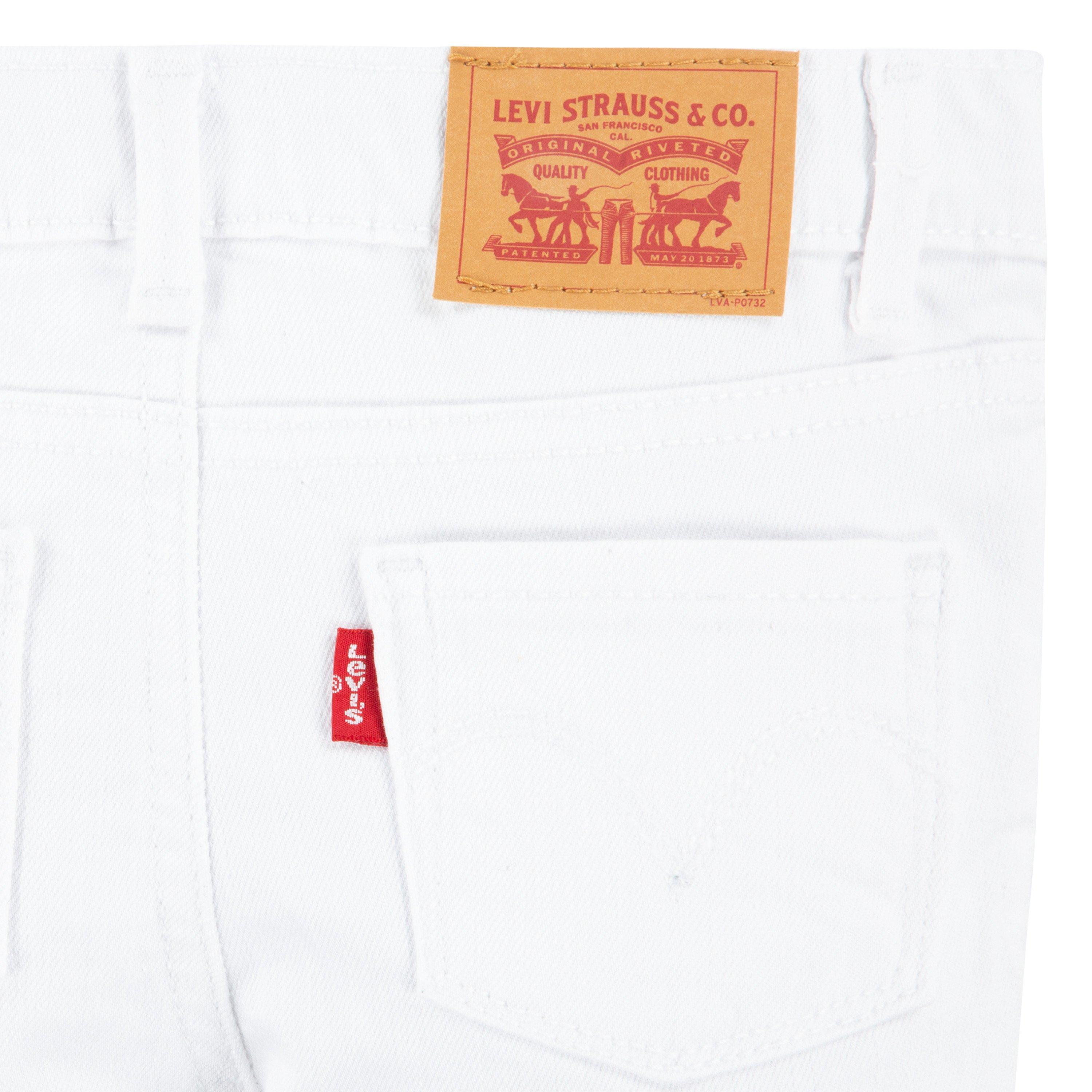 Levi's 710 Super Skinny Fit Slim Toddler Girls' White Wash Denim Jeans