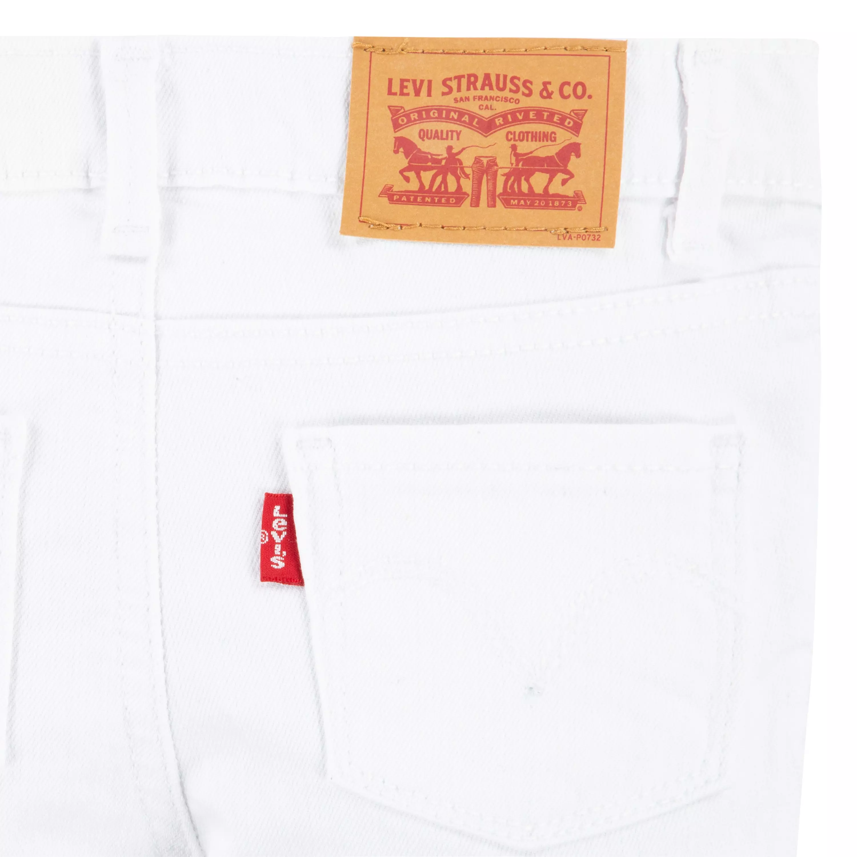 Levi's Toddler Girls' 710 Super Skinny Fit Slim White Wash Denim Jeans - WHITE