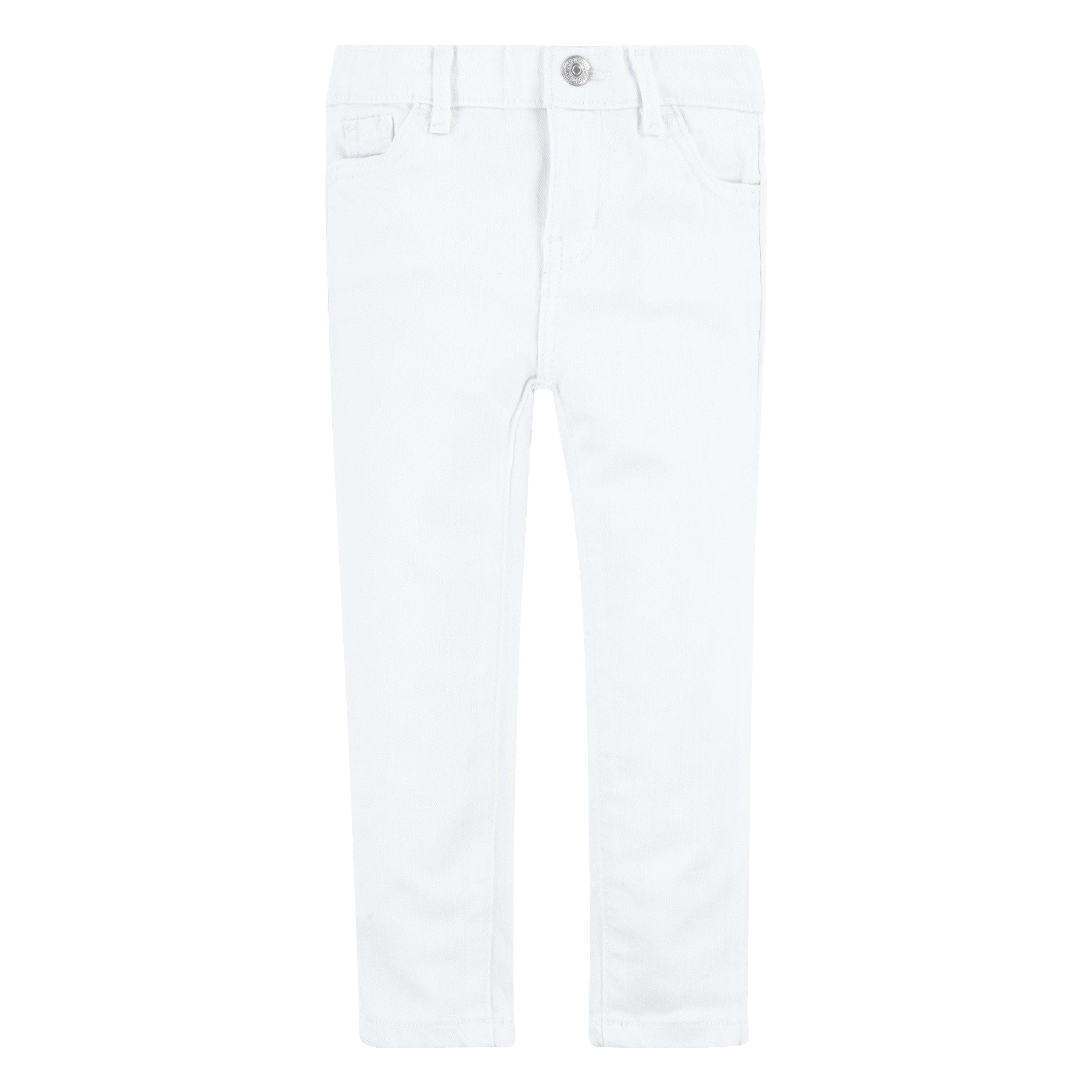 Levi's 710 Super Skinny Fit Slim Toddler Girls' White Wash Denim Jeans