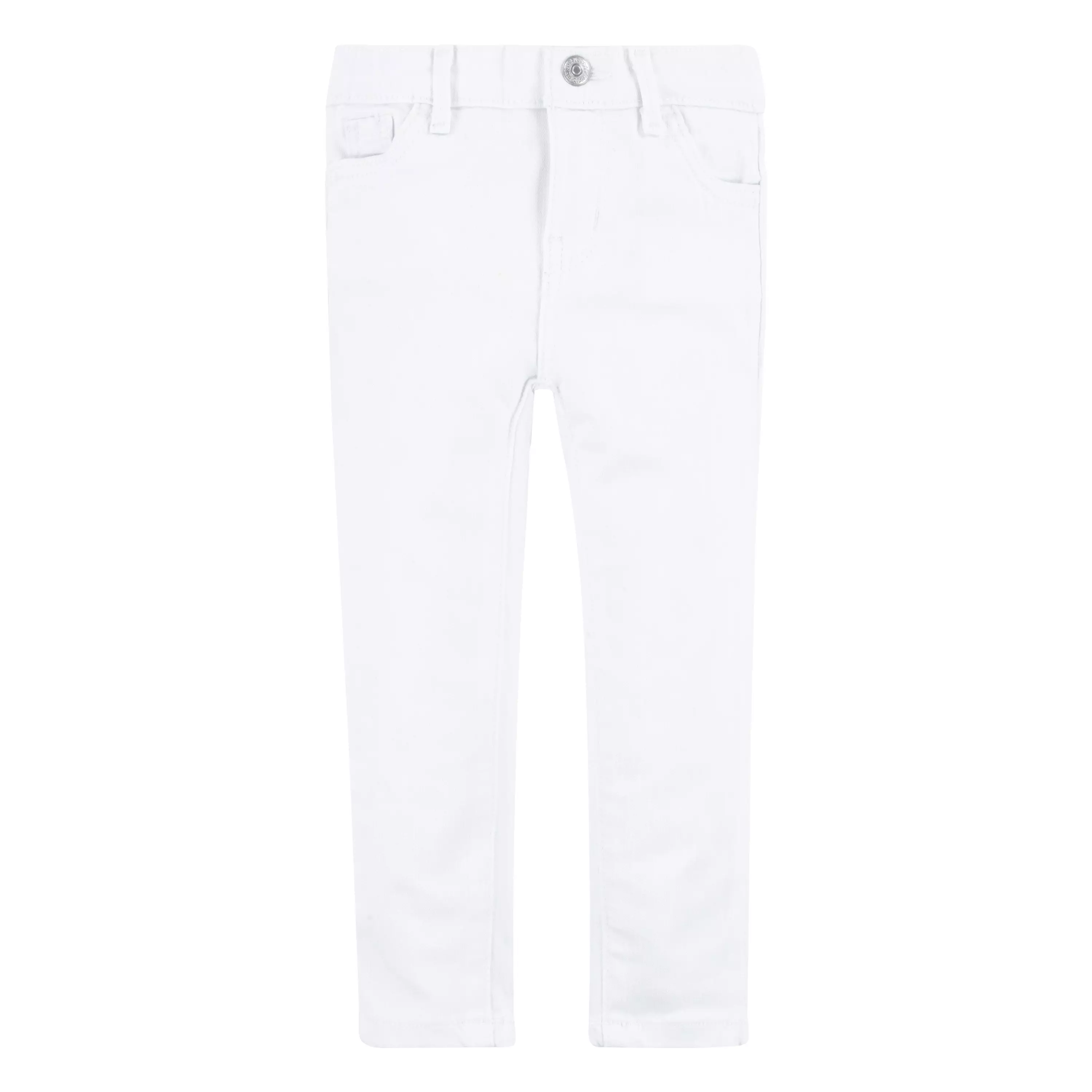 Levi's Toddler Girls' 710 Super Skinny Fit Slim White Wash Denim Jeans - WHITE