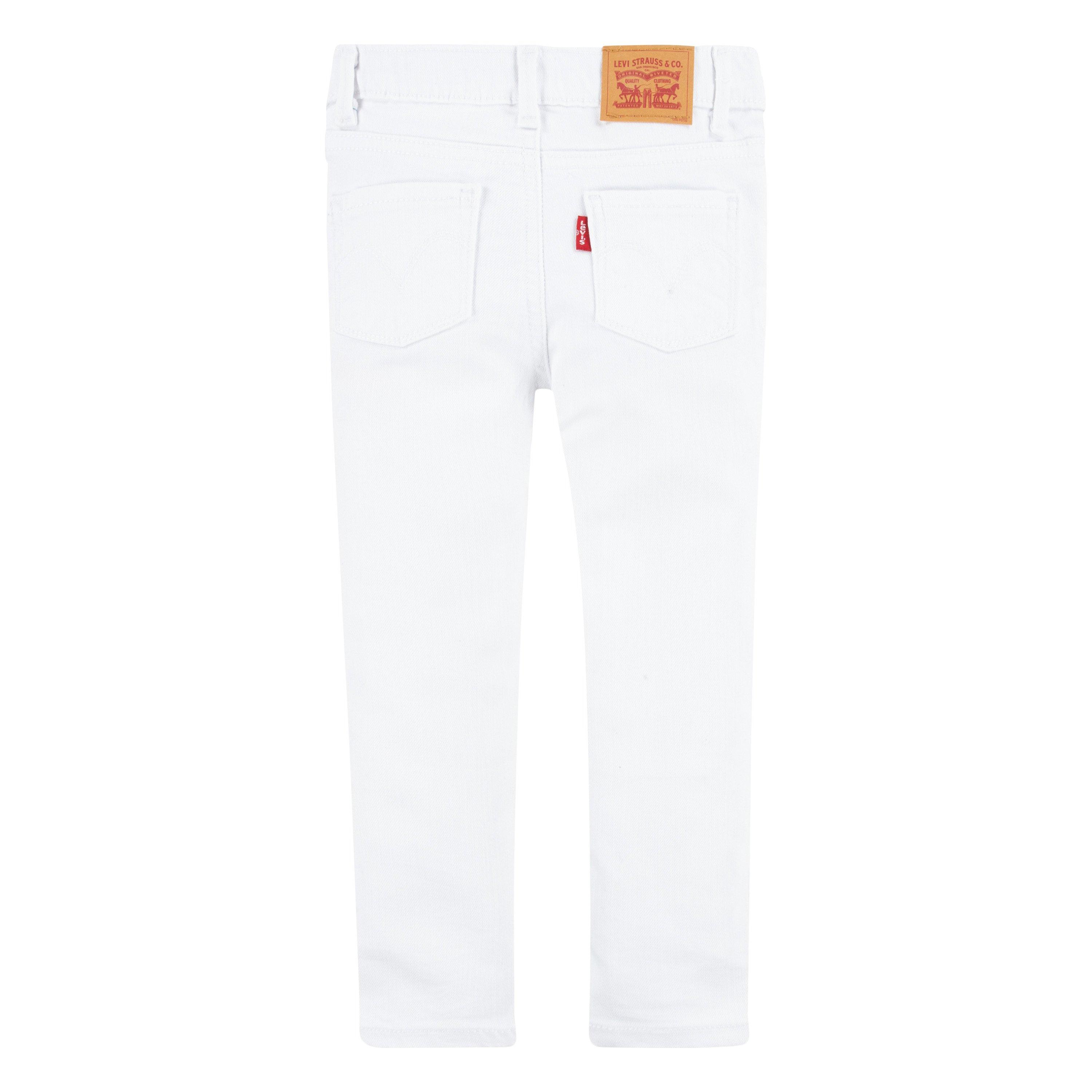 Levi's 710 Super Skinny Fit Slim Toddler Girls' White Wash Denim Jeans