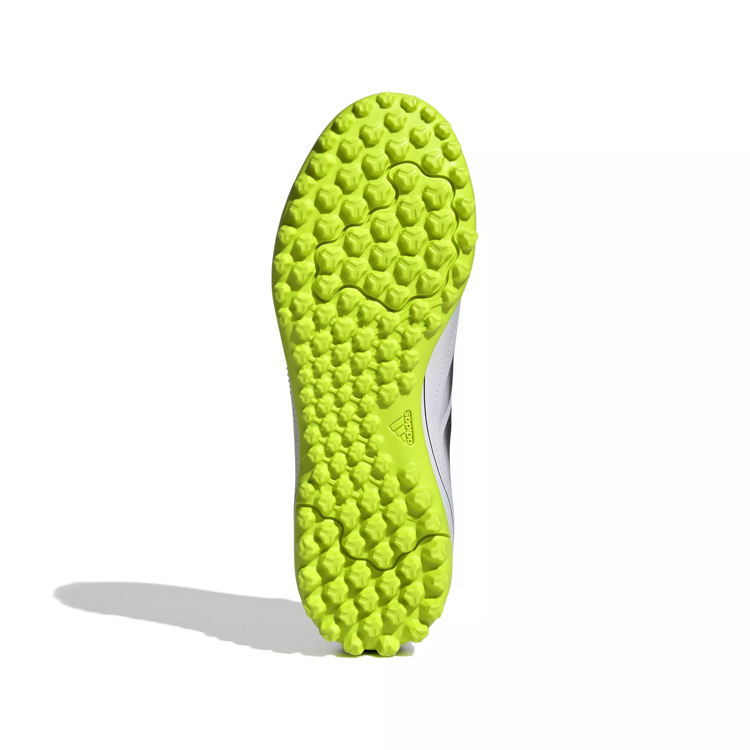 adidas Goletto IX Laceless Turf "Cloud White/Core Black/Lucid Lemon" Grade School Kids' Soccer Cleat - WHITE/BLACK/LEMON