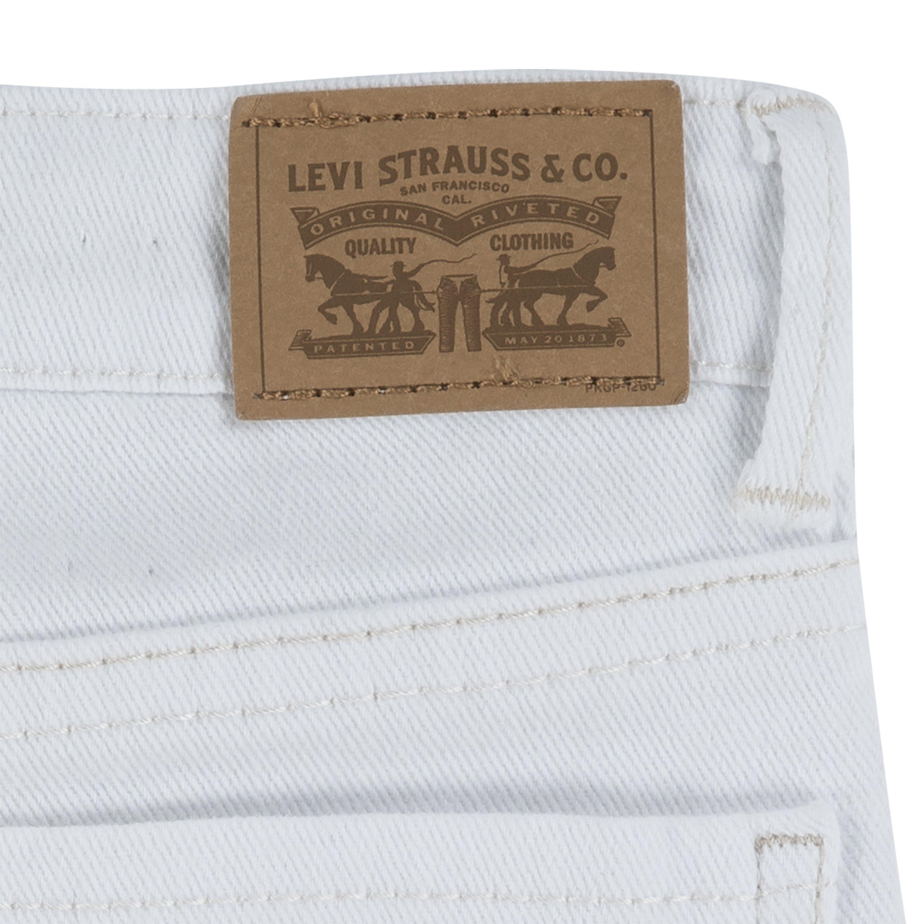 Levi's Little Girls' 710 Super Skinny Slim Fit White Wash Denim Jeans - WHITE Thumbnail View 7