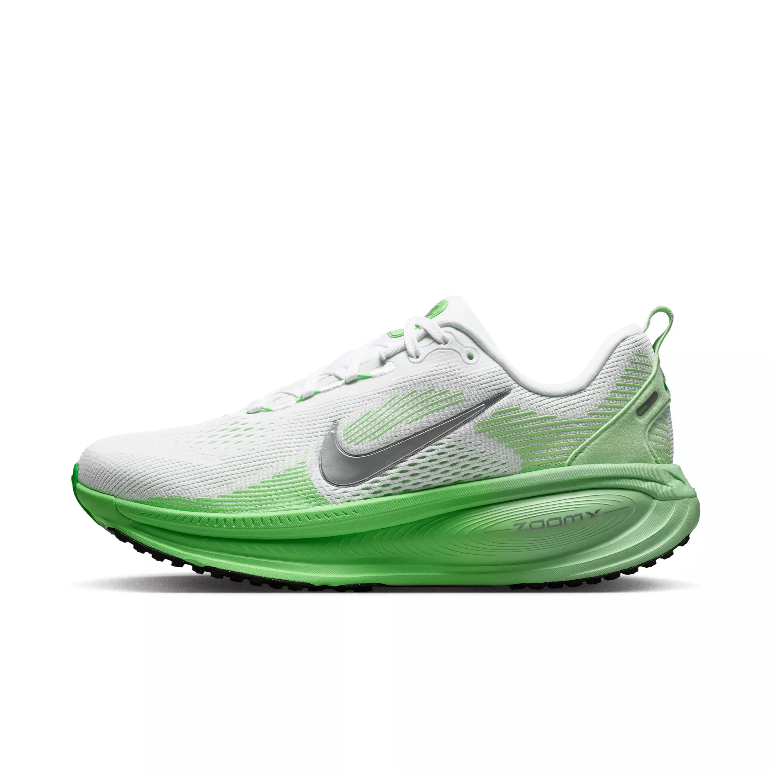 Nike Vomero 18 "White/Illusion Green/Court Green/Metallic Silver" Women's Running Shoe - WHITE/GREEN/GREEN/SILVER