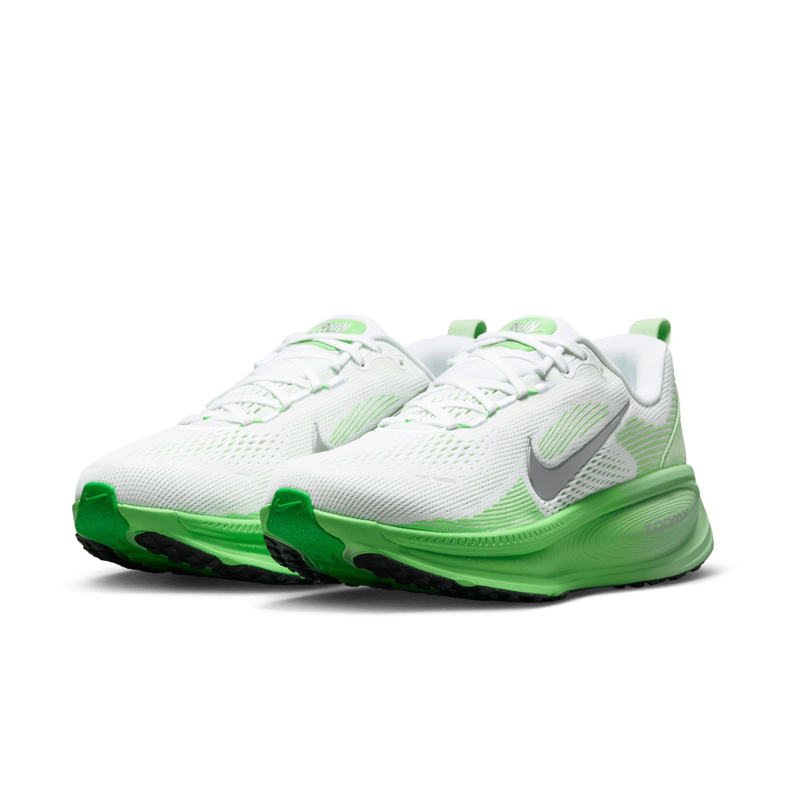Nike Vomero 18 "White/Illusion Green/Court Green/Metallic Silver" Women's Running Shoe - WHITE/GREEN/GREEN/SILVER