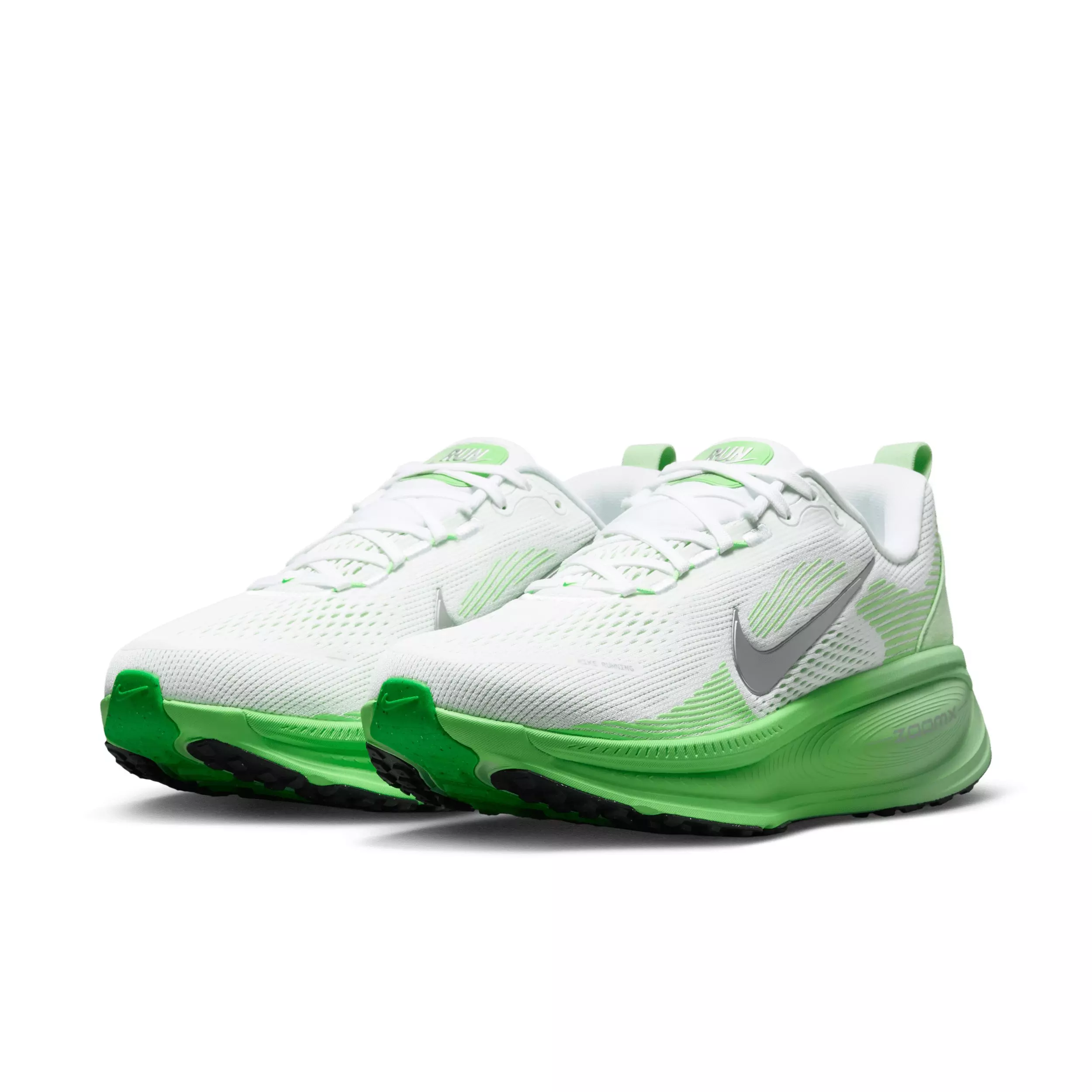 Nike Vomero 18 "White/Illusion Green/Court Green/Metallic Silver" Women's Running Shoe - WHITE/GREEN/GREEN/SILVER