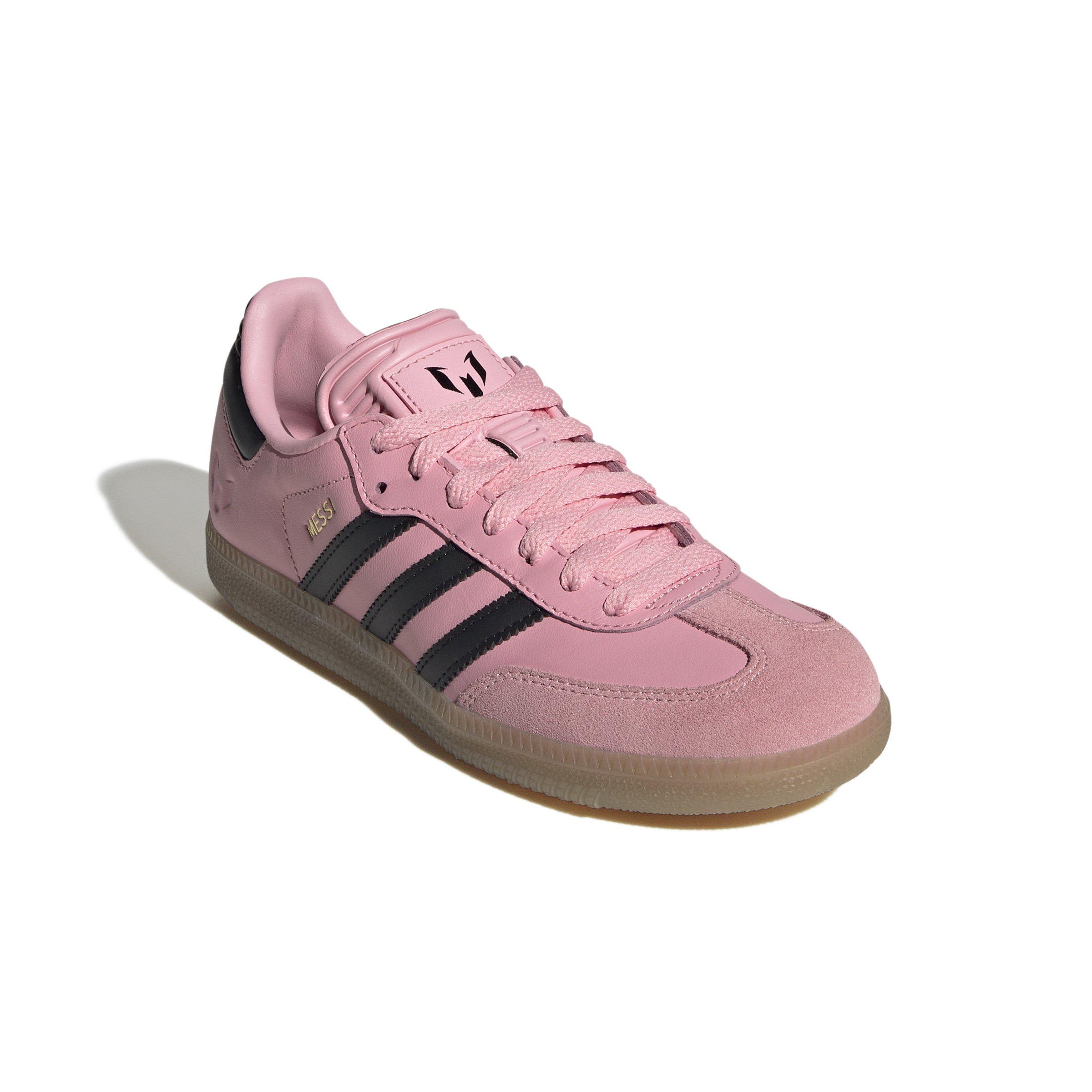 adidas Samba Messi  Grade School Kids' "Light Pink/Core Black/Gum4" Shoe