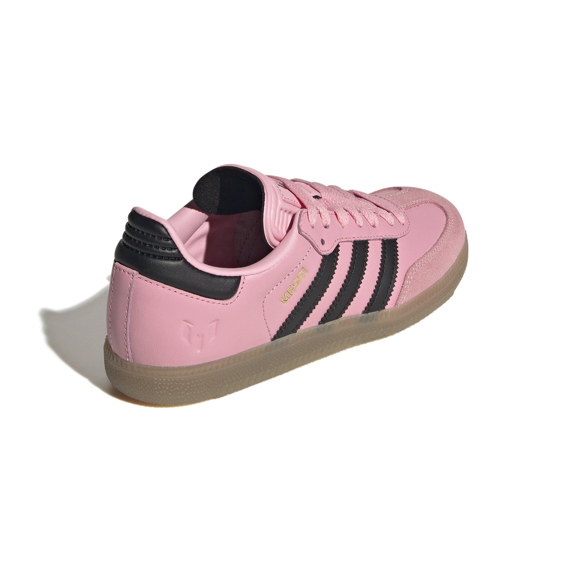 adidas Samba Messi  Grade School Kids' "Light Pink/Core Black/Gum4" Shoe
