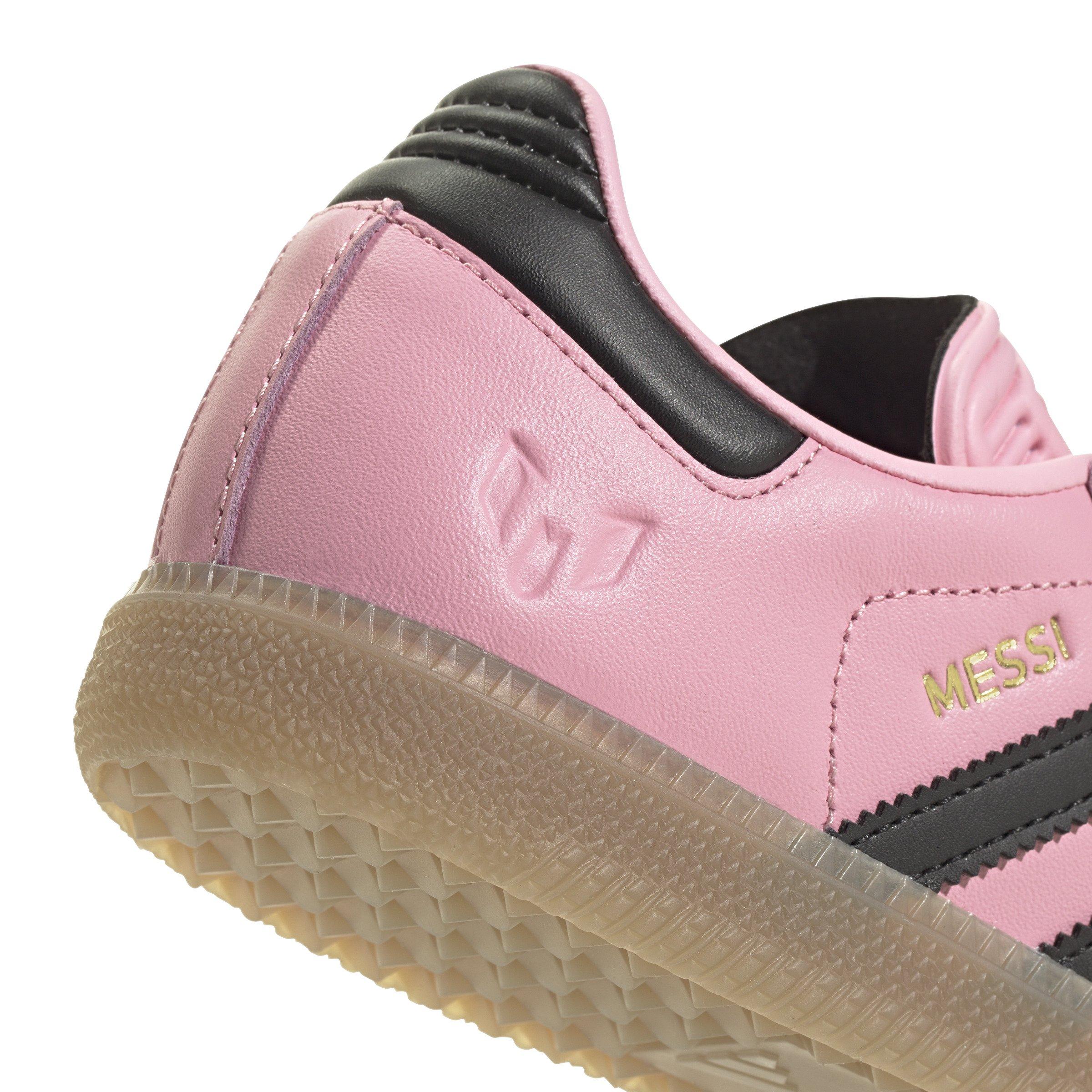 adidas Samba Messi  Grade School Kids' "Light Pink/Core Black/Gum4" Shoe