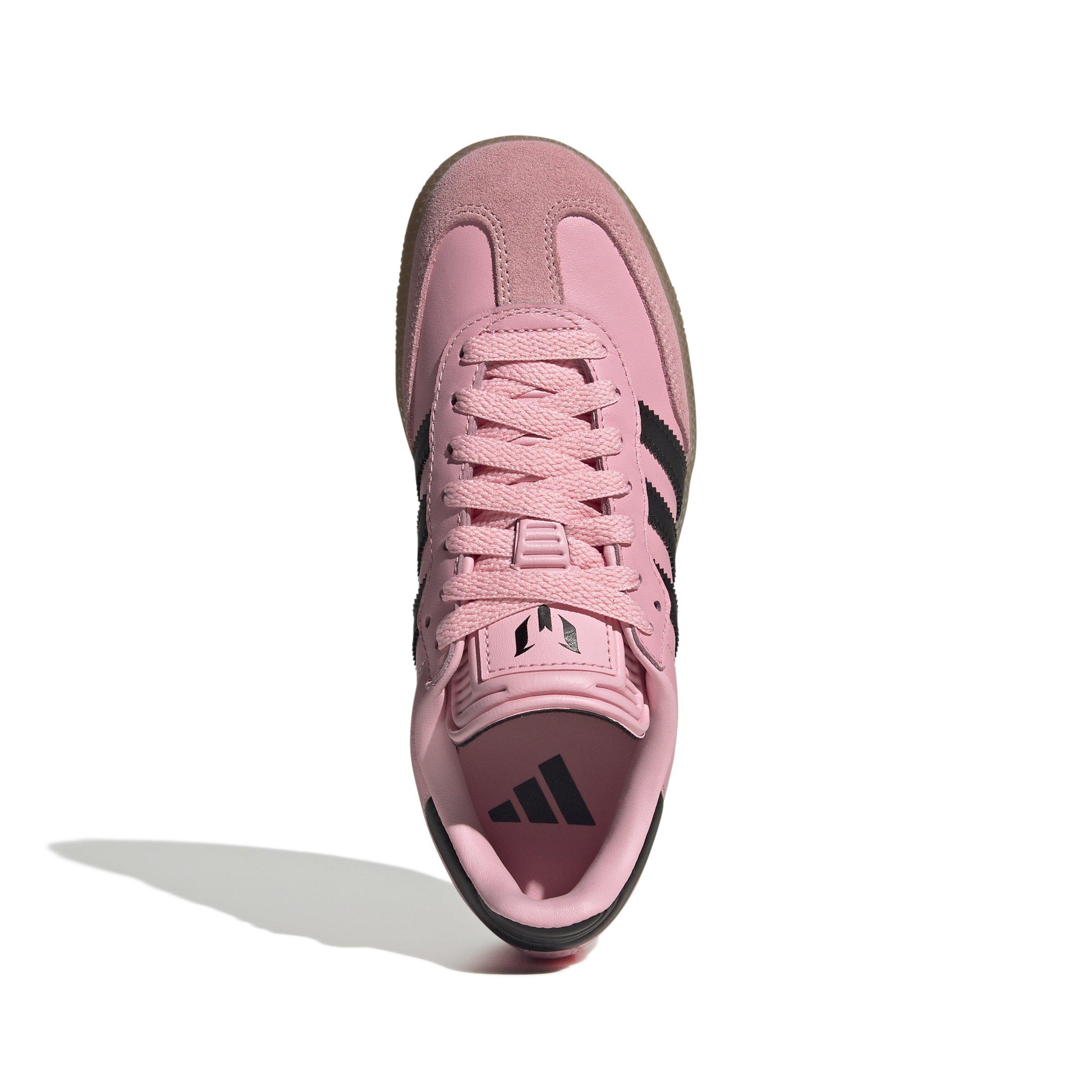 adidas Samba Messi  Grade School Kids' "Light Pink/Core Black/Gum4" Shoe