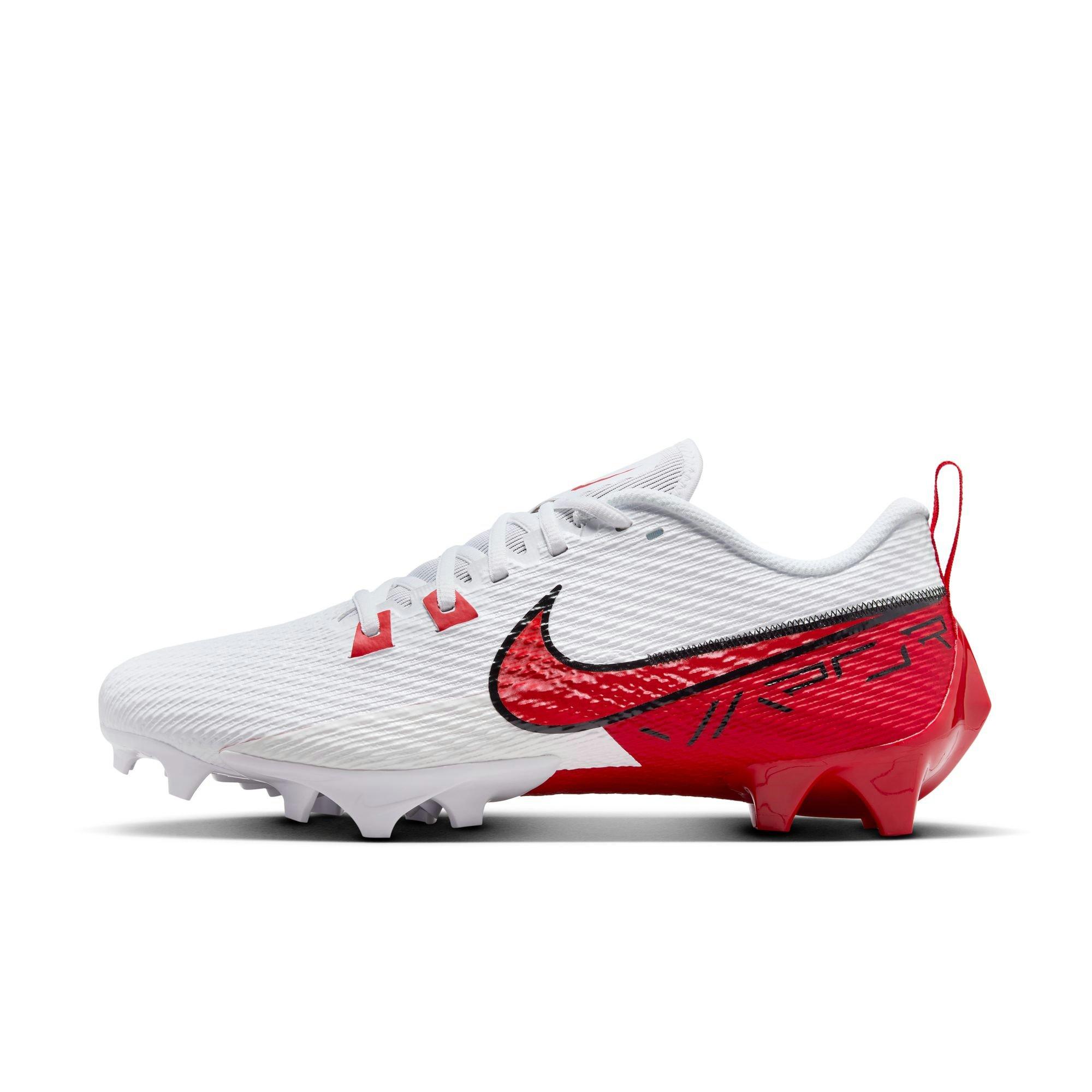 White and red football cleats cheap