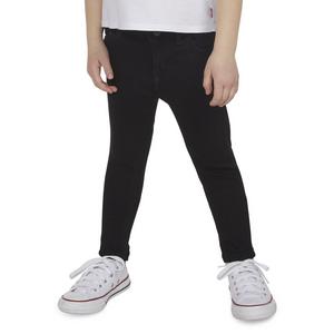 Levi's Toddler Girls' 710 Super Skinny Fit Slim Black Wash Denim Jeans