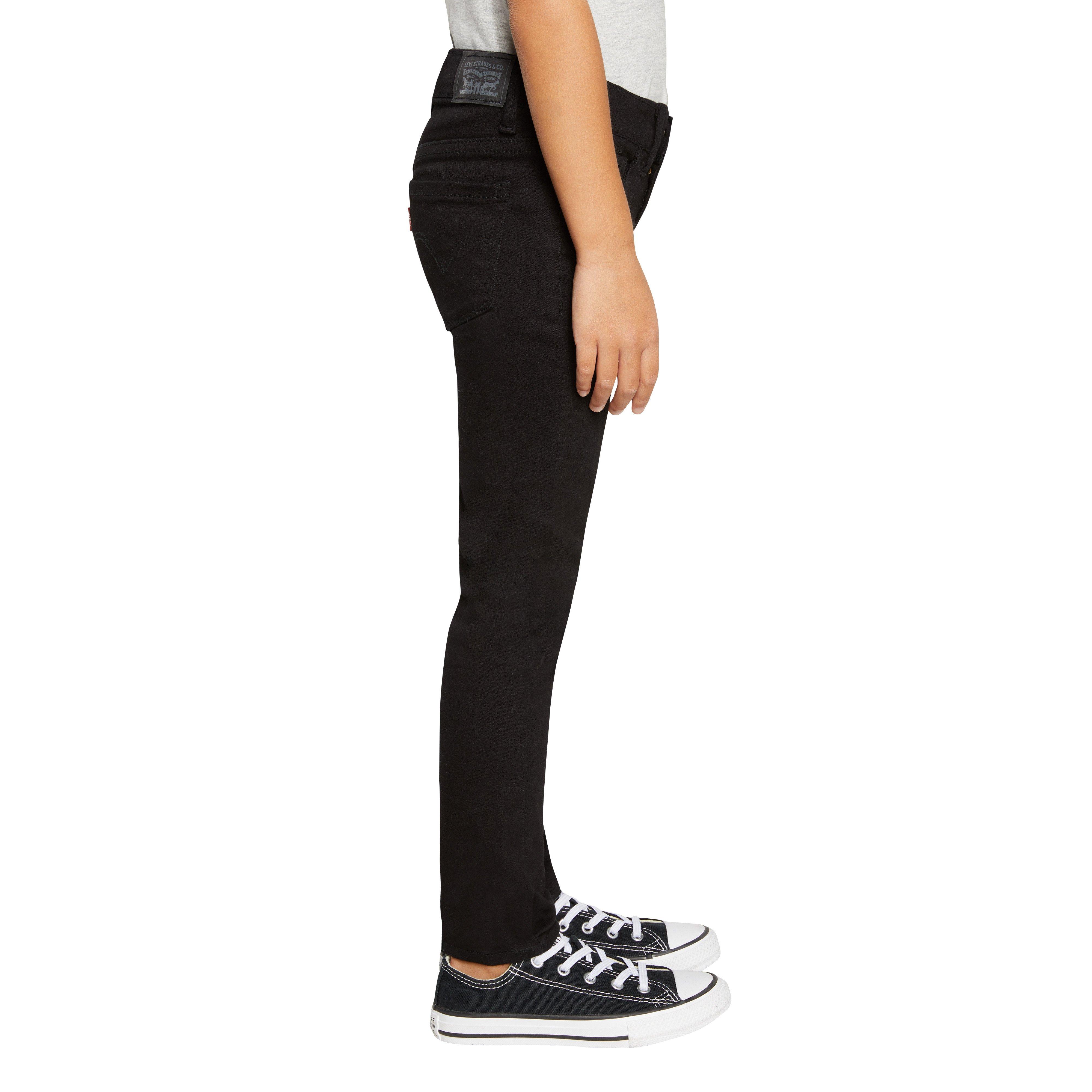 Levi's 710 Super Skinny Fit Slim Little Girls' Black Wash Denim Jeans