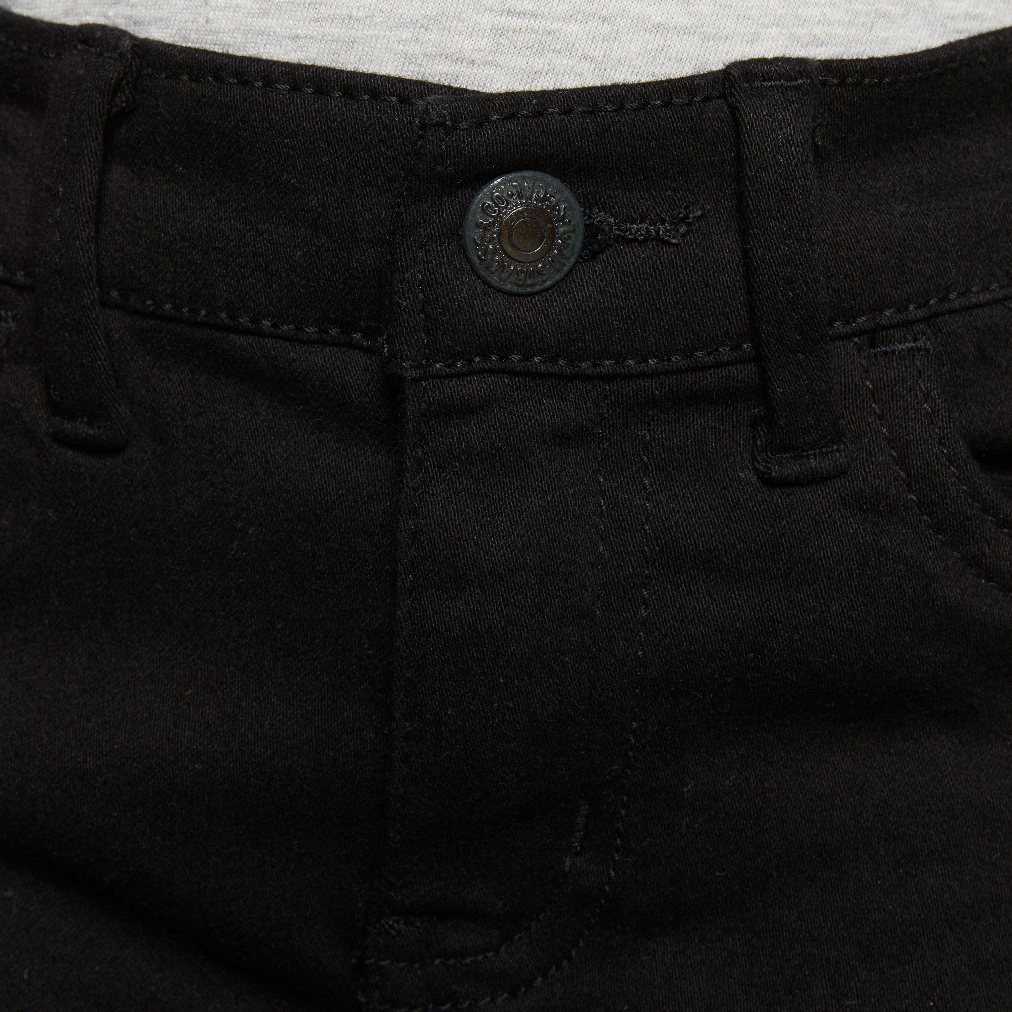 Levi's 710 Super Skinny Fit Slim Little Girls' Black Wash Denim Jeans