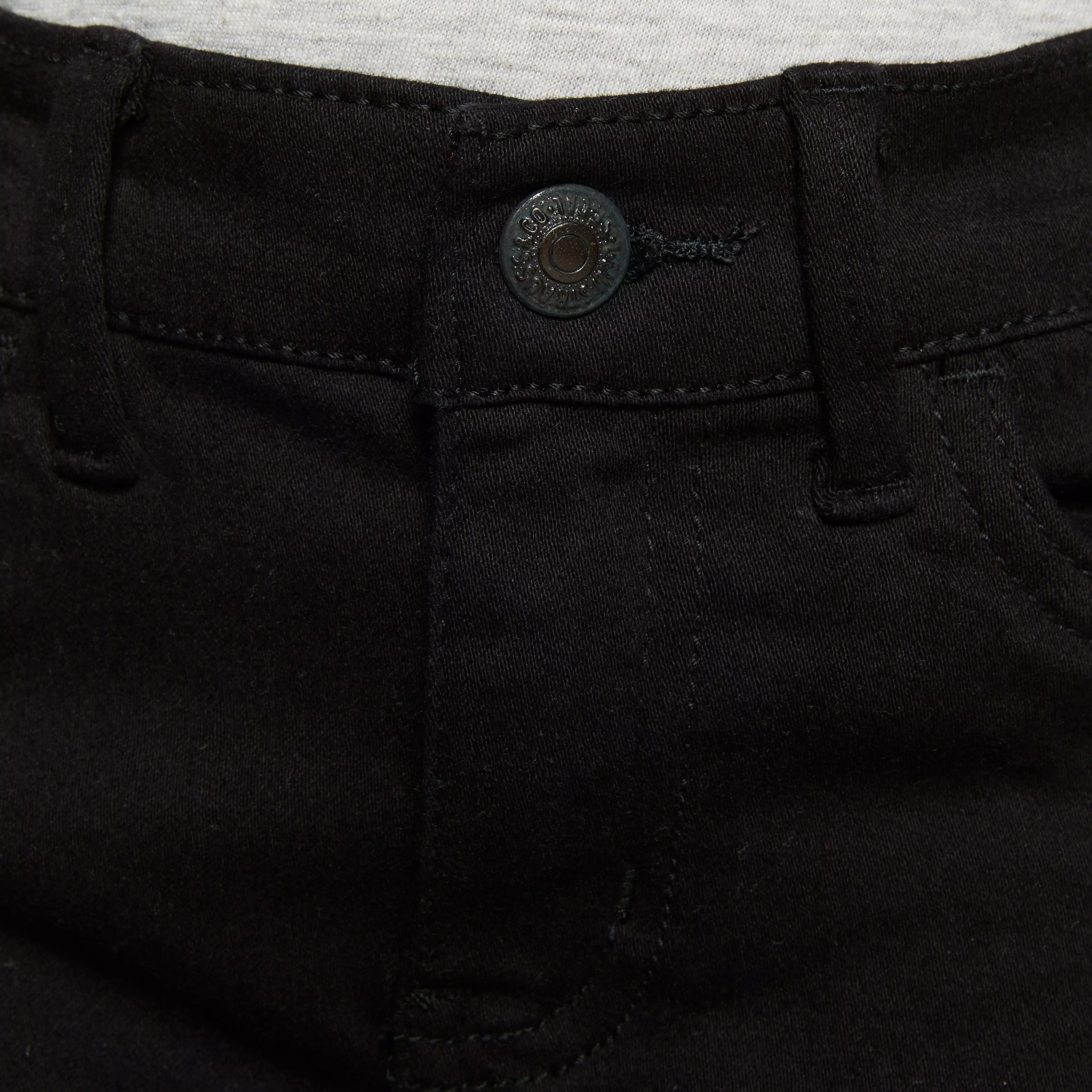 Levi's Little Girls' 710 Super Skinny Fit Slim Black Wash Denim Jeans - BLACK