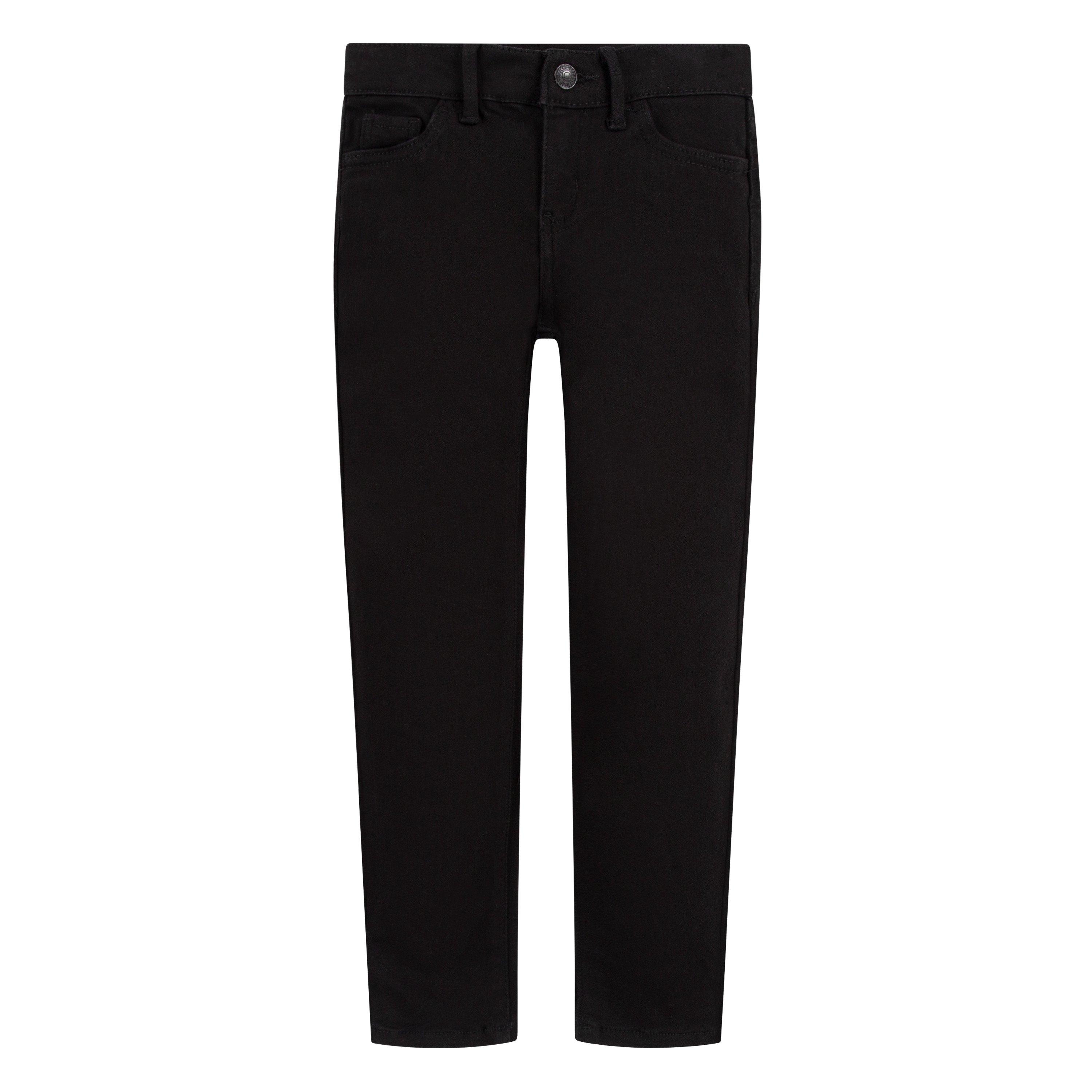 Levi's 710 Super Skinny Fit Slim Little Girls' Black Wash Denim Jeans