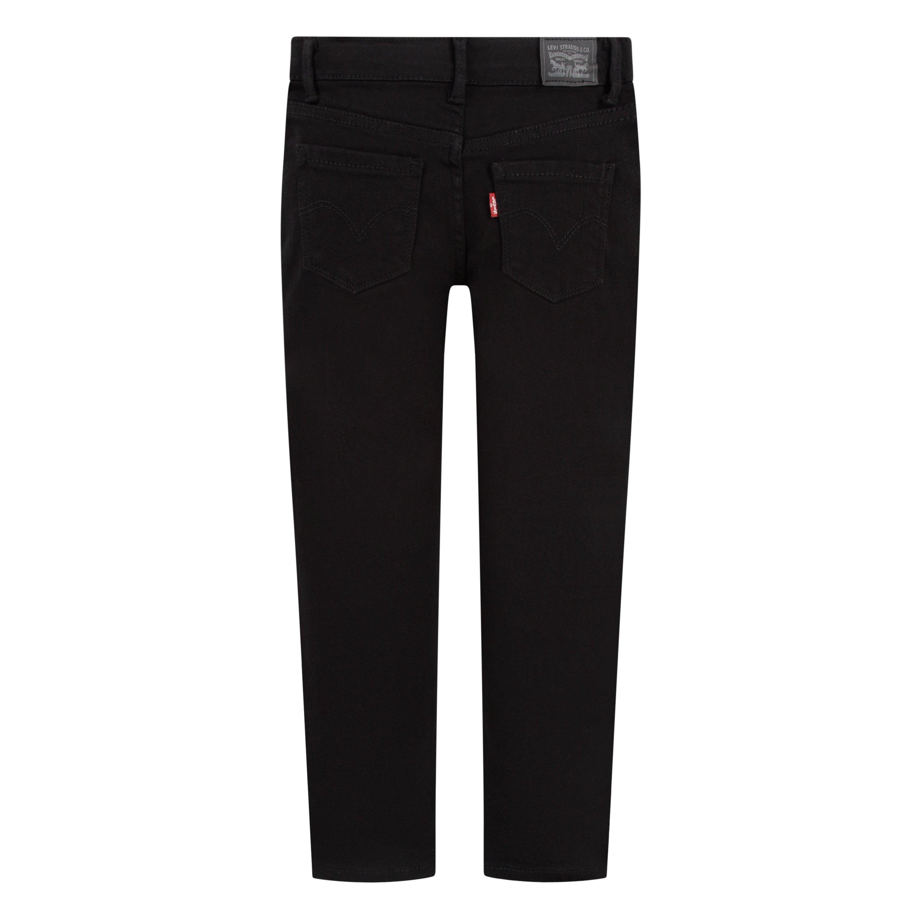 Levi's 710 Super Skinny Fit Slim Little Girls' Black Wash Denim Jeans