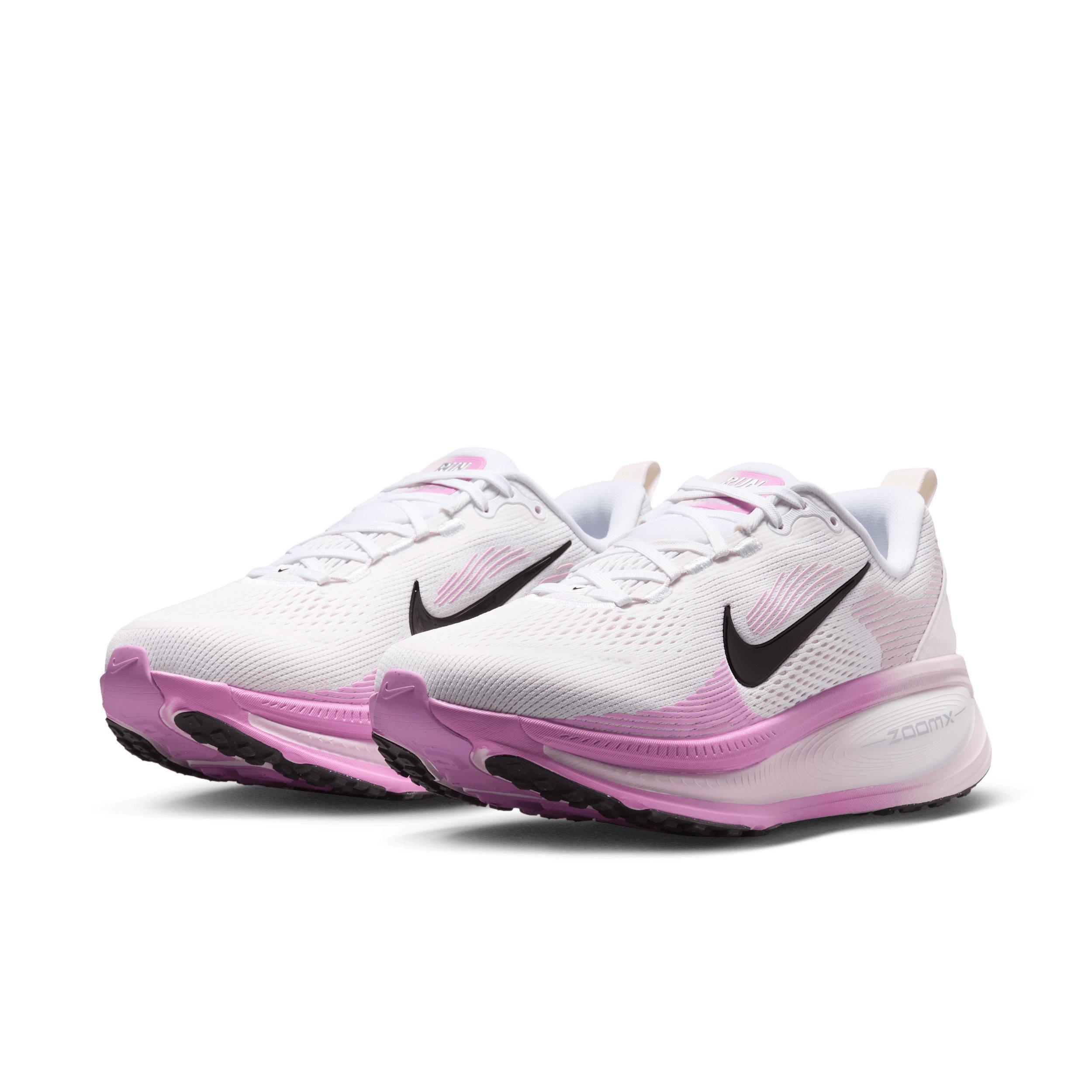 Nike Vomero 18 "White/Bleached Lilac/Light Magenta/Black" Women's Wide Running Shoe - WHITE/LILAC/LT MAGENTA/BLACK