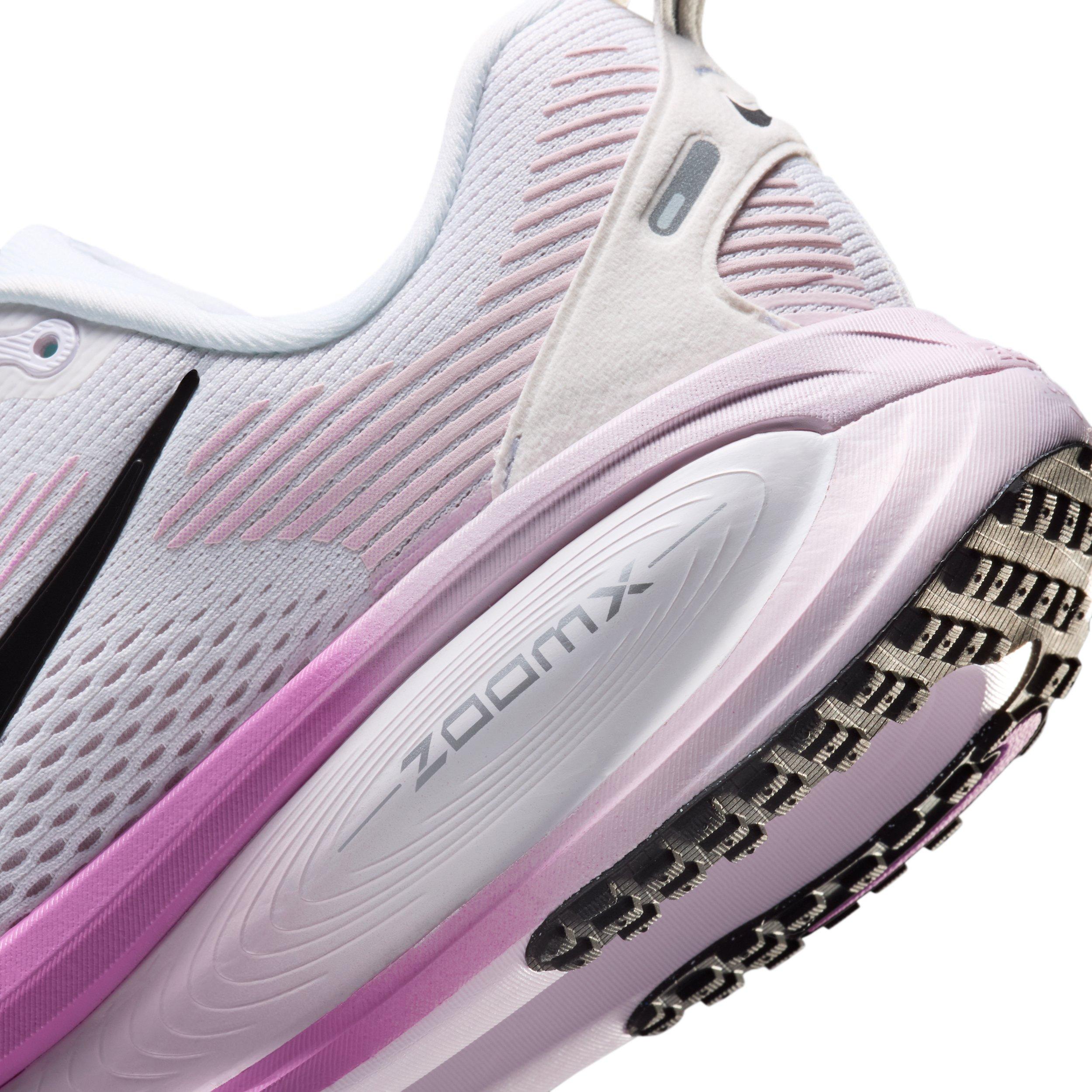Nike Vomero 18 "White/Bleached Lilac/Light Magenta/Black" Women's Wide Running Shoe - WHITE/LILAC/LT MAGENTA/BLACK