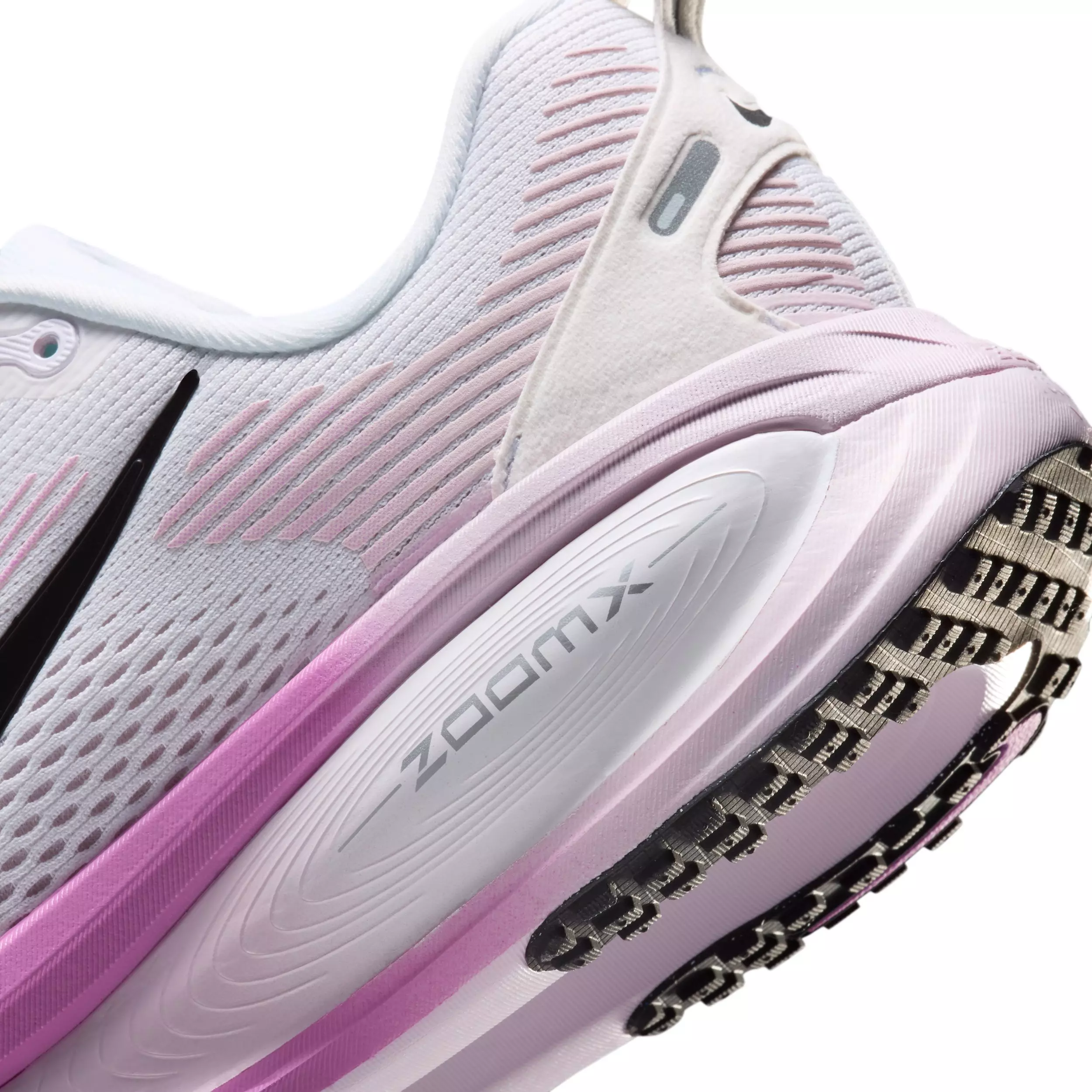 Nike Vomero 18 "White/Bleached Lilac/Light Magenta/Black" Women's Wide Running Shoe - WHITE/LILAC/LT MAGENTA/BLACK