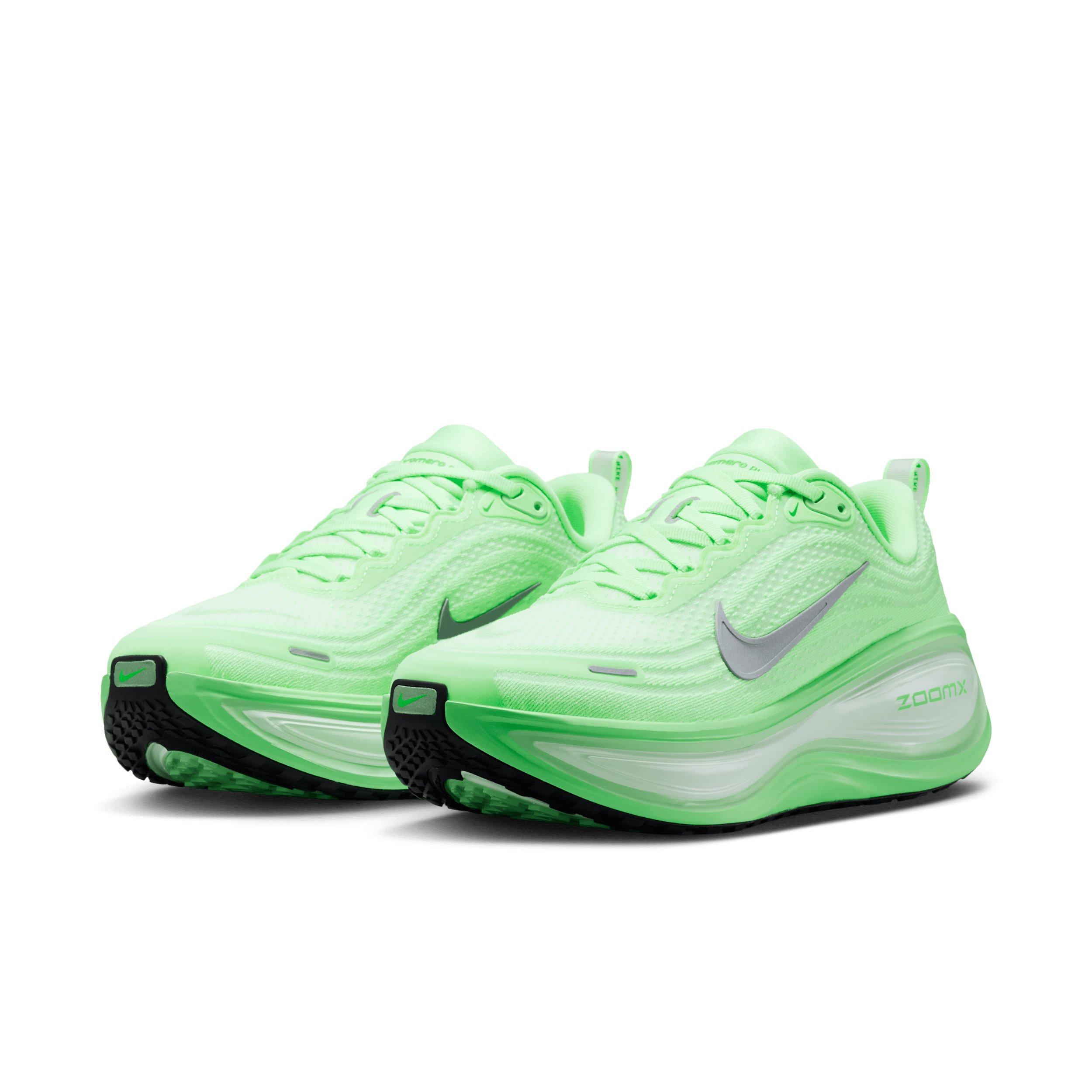 Nike Vomero Plus "White/Illusion Green/Cucumber Calm/Metallic Silver" Women's Running Shoe - WHITE/GREEN/CUCUMBER/SILVER Thumbnail View 3